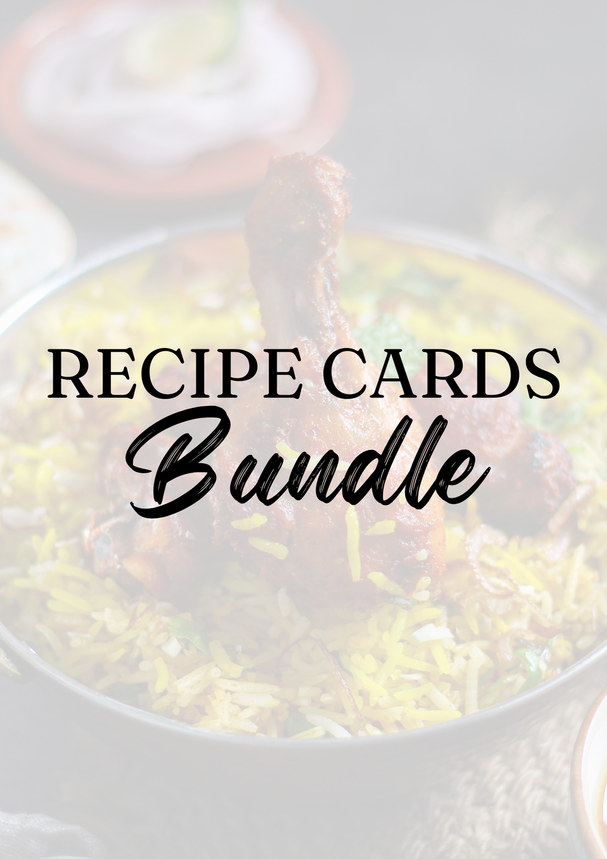 Gourmet Recipe Card Set & Bundle