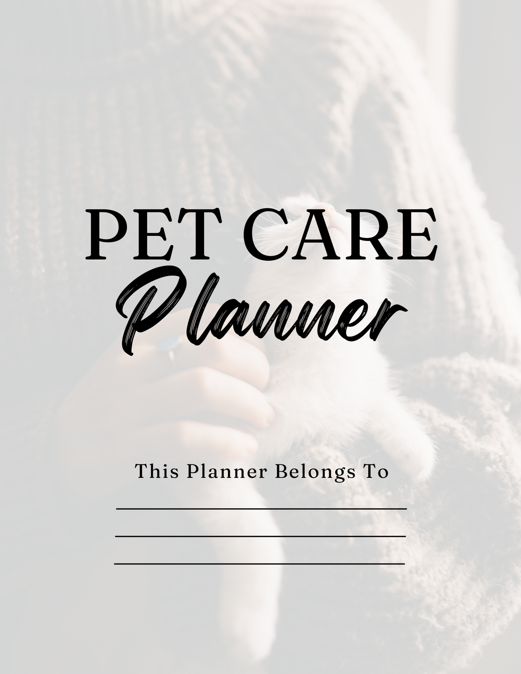 Ultimate Pet Care Planner