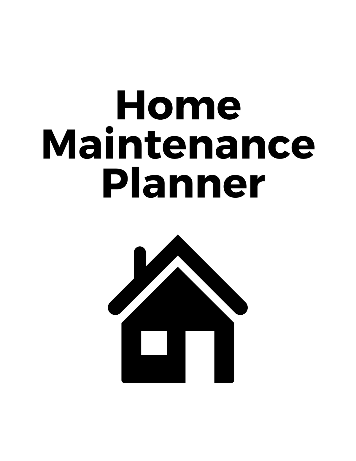 Home Maintenance Planner