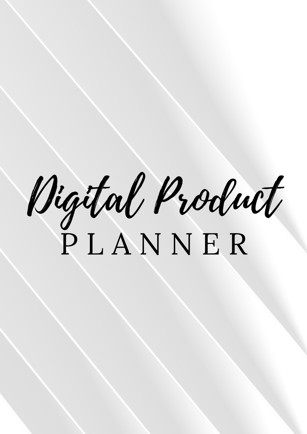 Digital Product Planner