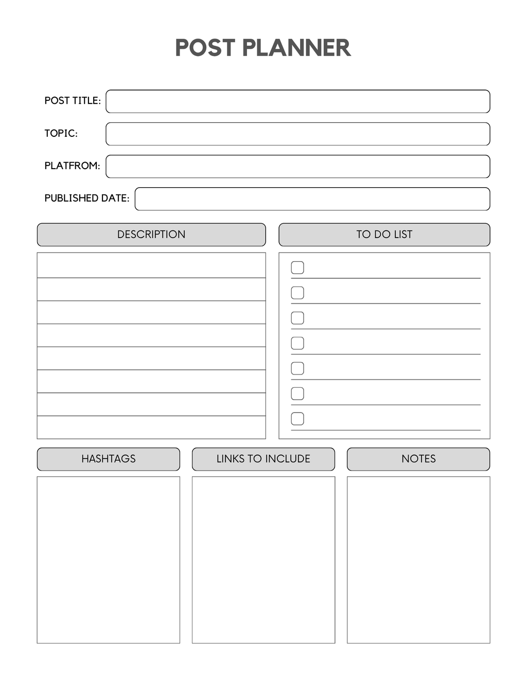 Small Business Planner