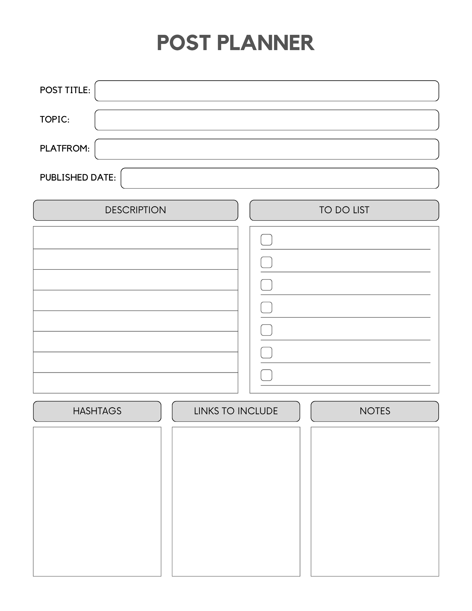 Small Business Planner