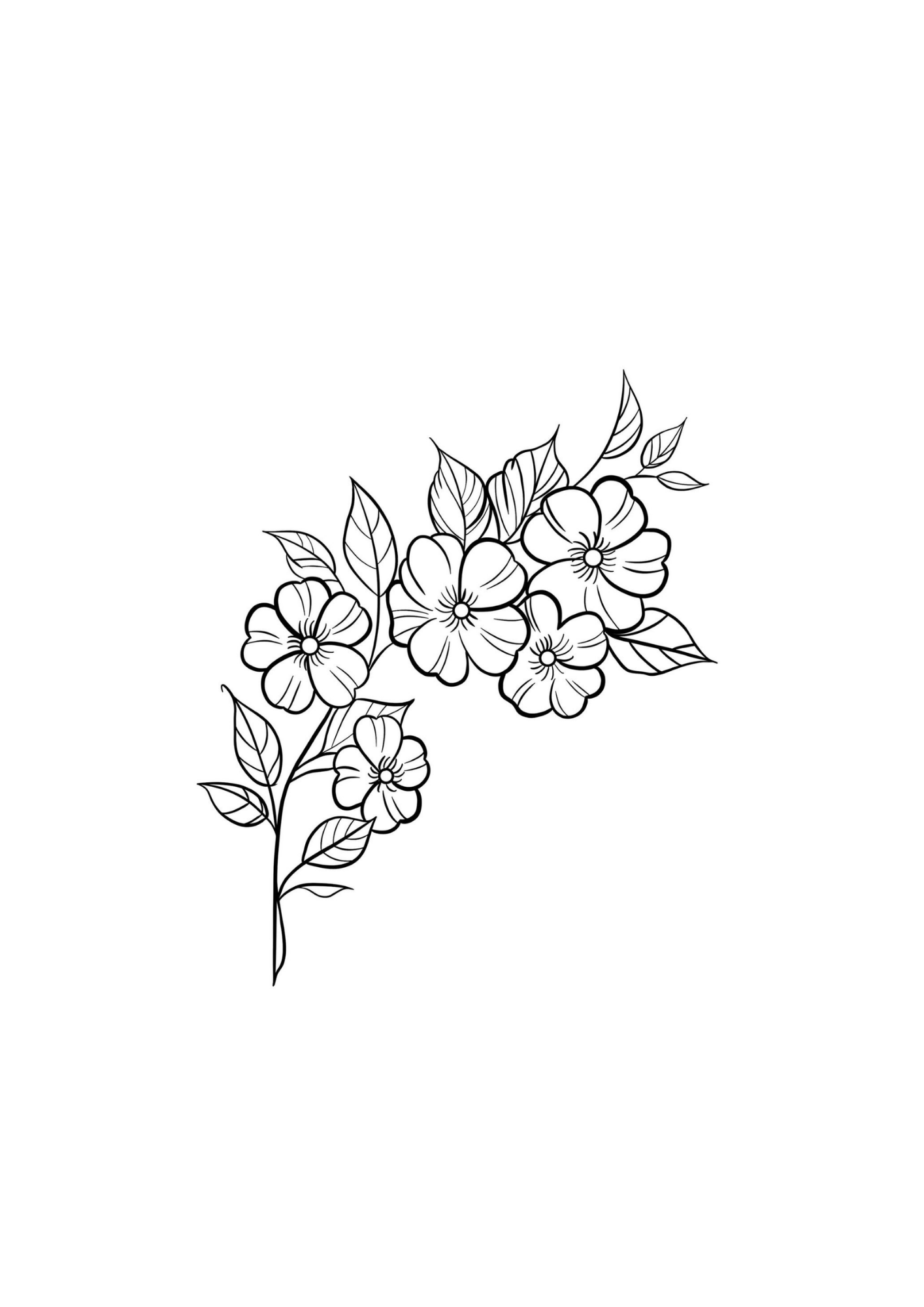 Vibrant Floral Coloring Set