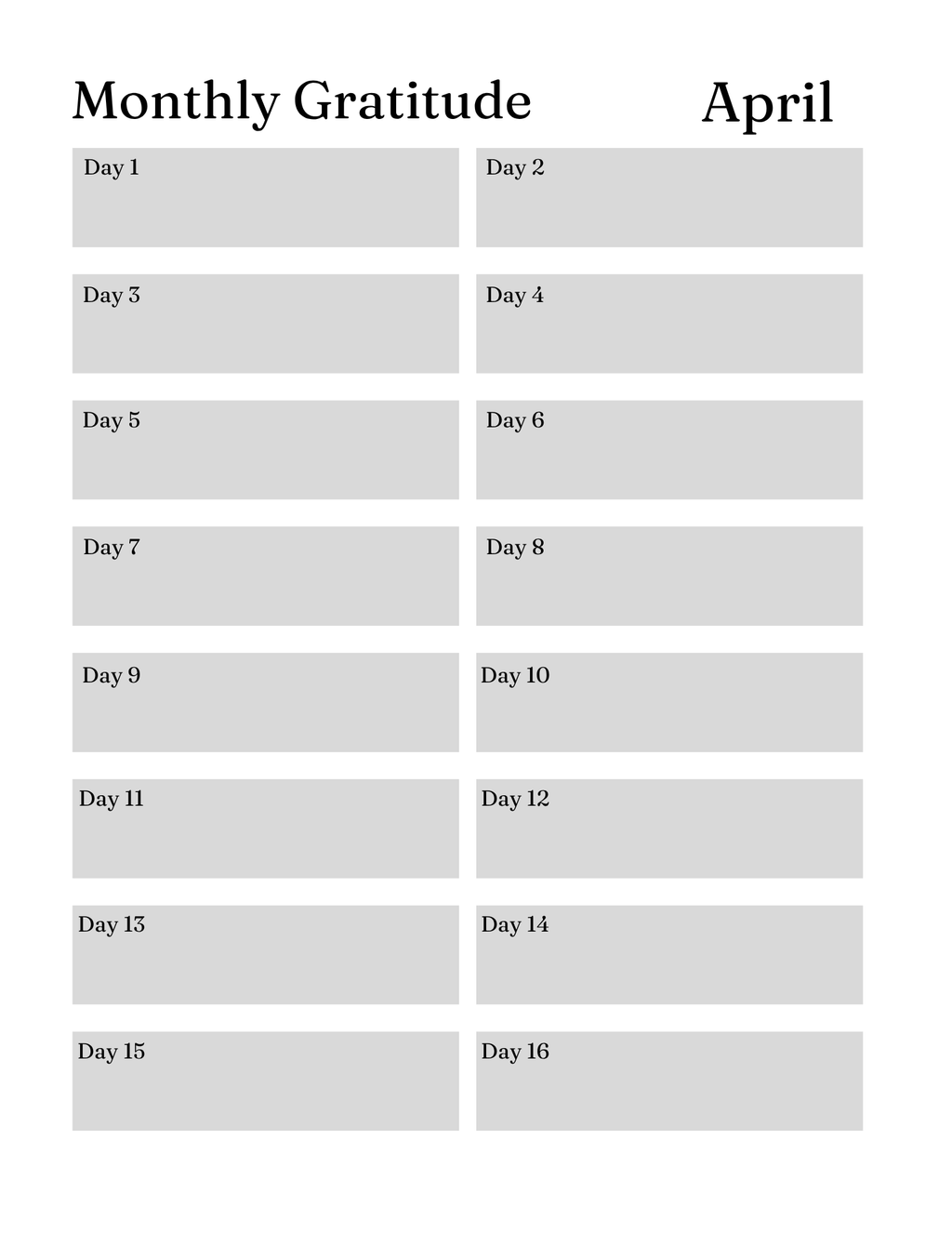 Serenity Prayer Journal