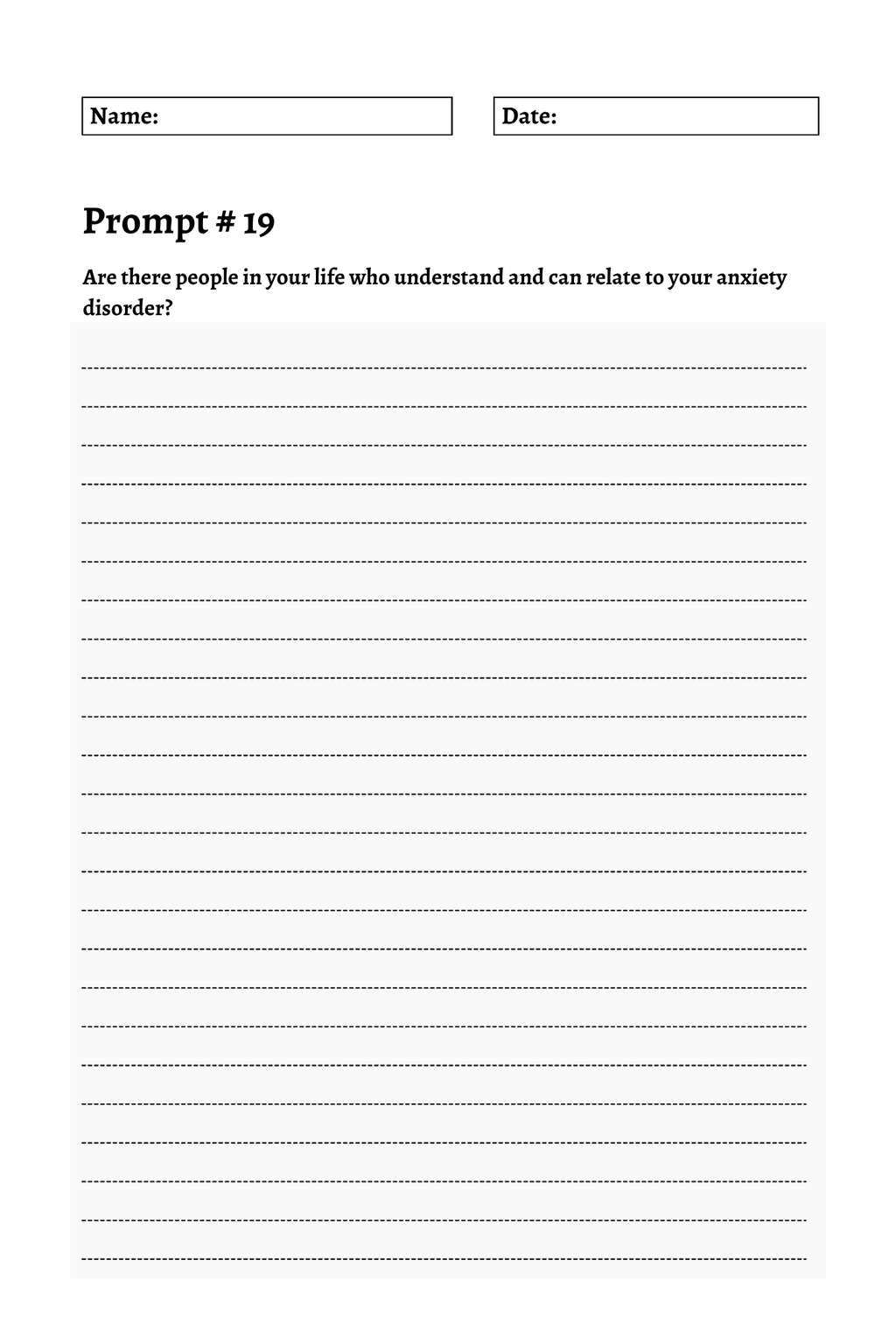 200 Mental Health Journey Prompts