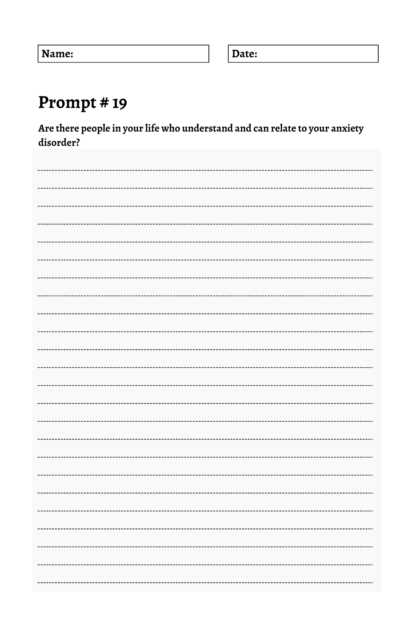 200 Mental Health Journey Prompts