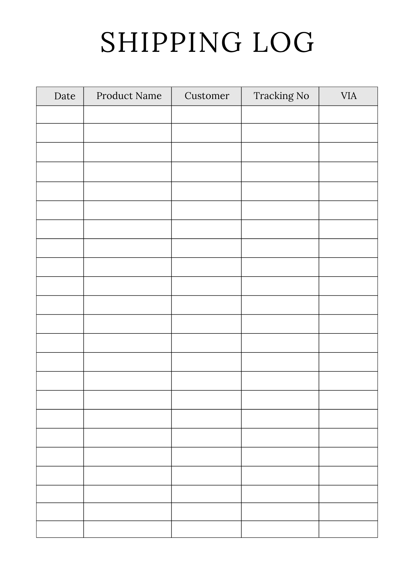 Complete Online Shop Planner