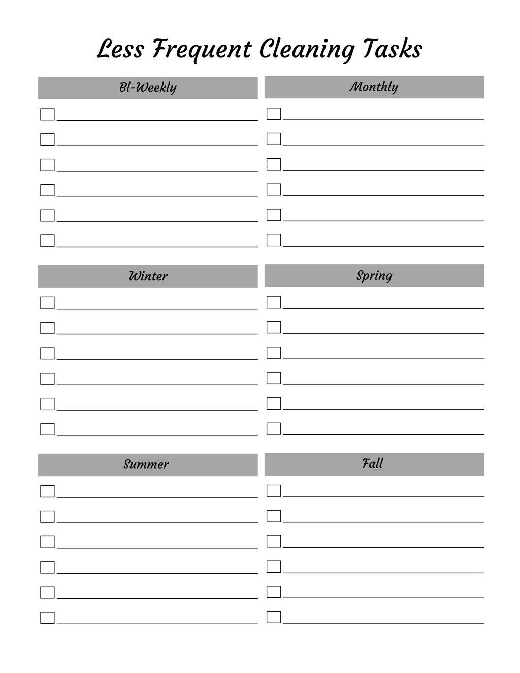 Ultimate Cleaning Planner