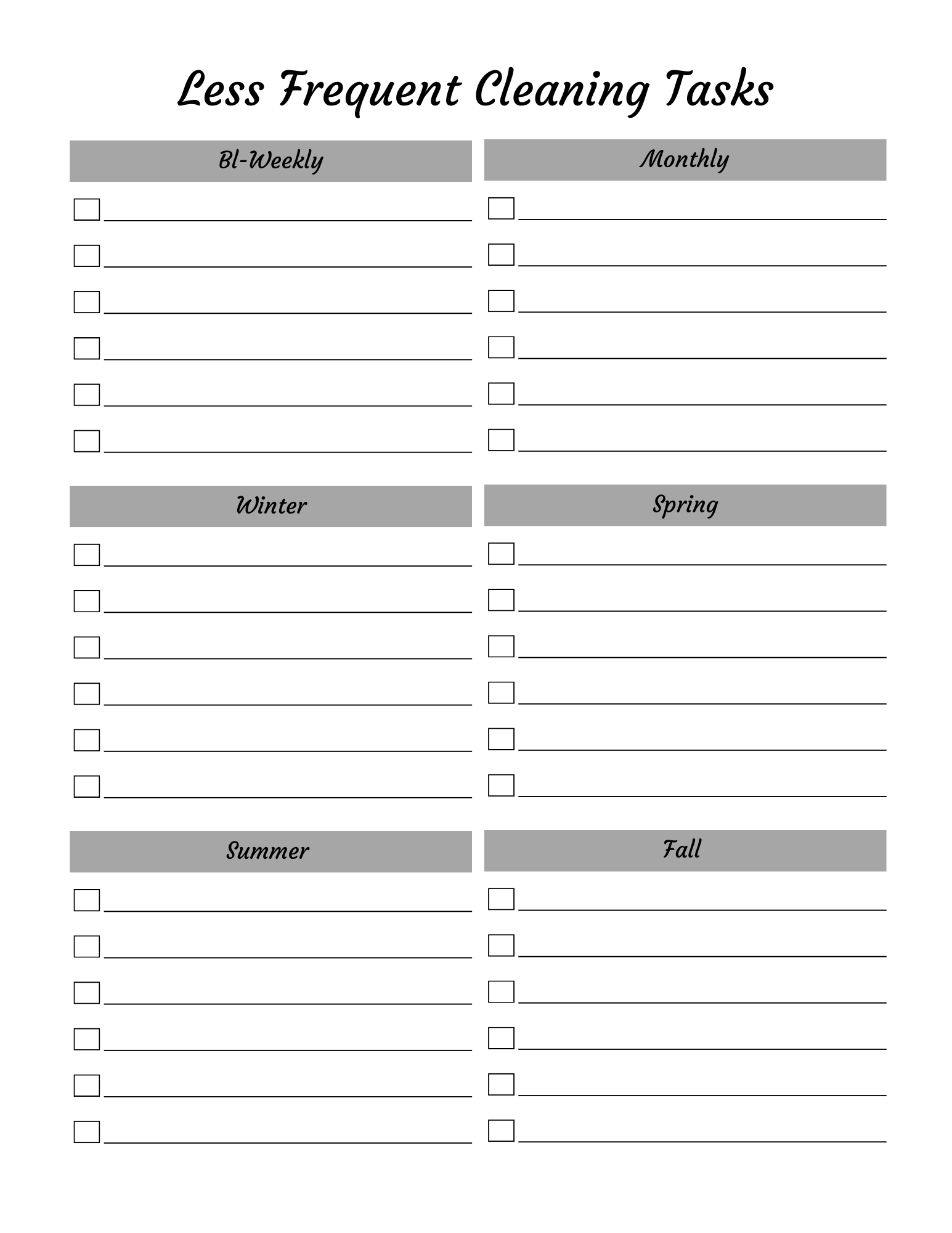 Ultimate Cleaning Planner