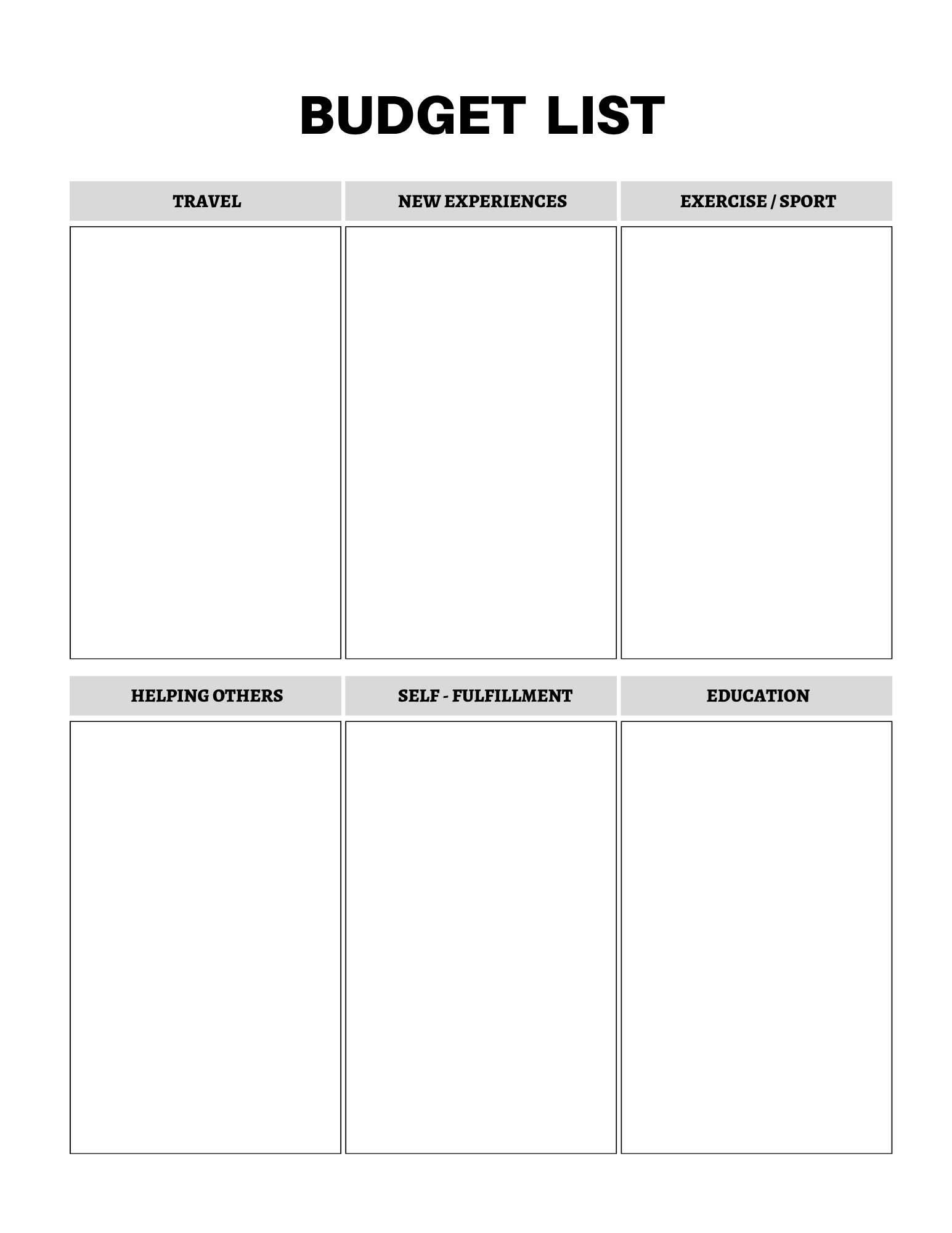 Budget & Financial Planner