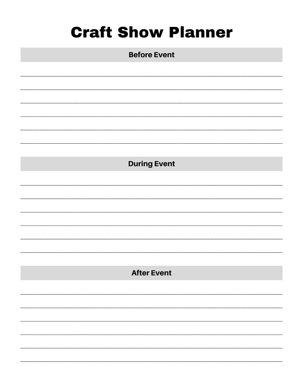 Craft Business Planner