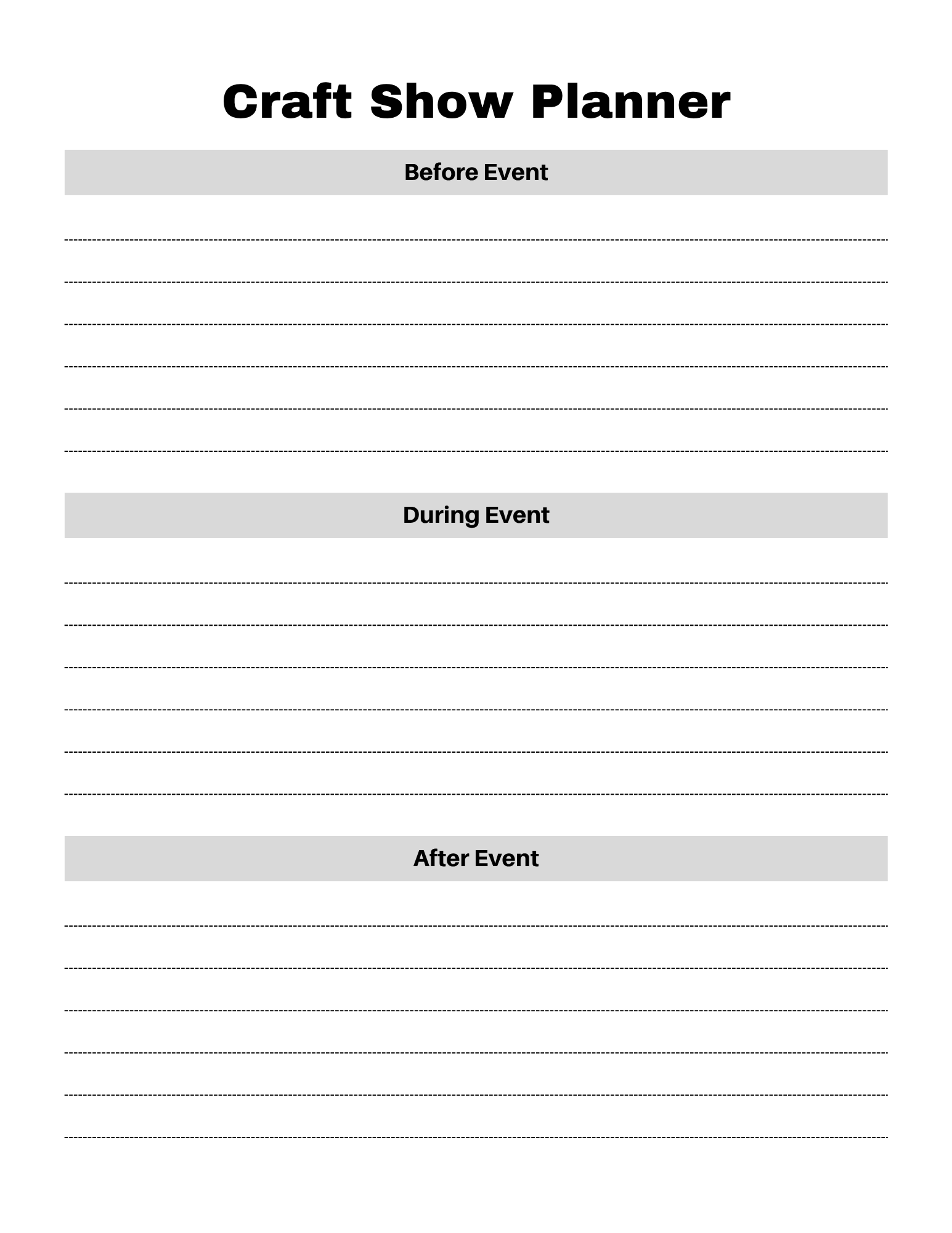 Craft Business Planner