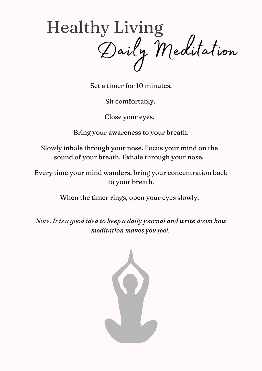 Healthy Living Journal