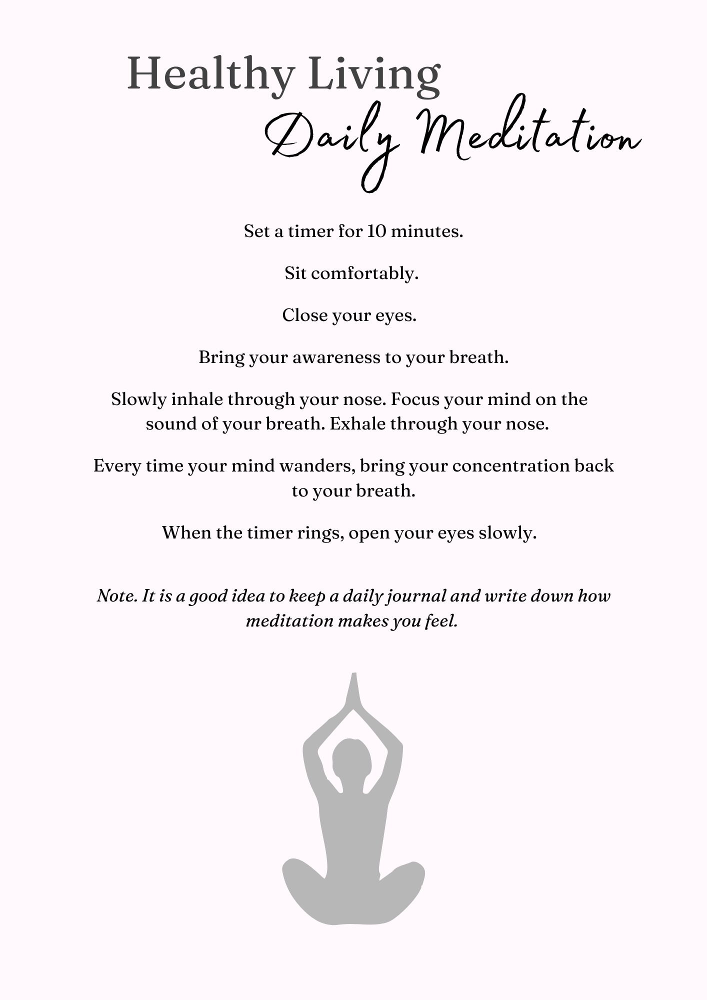 Healthy Living Journal