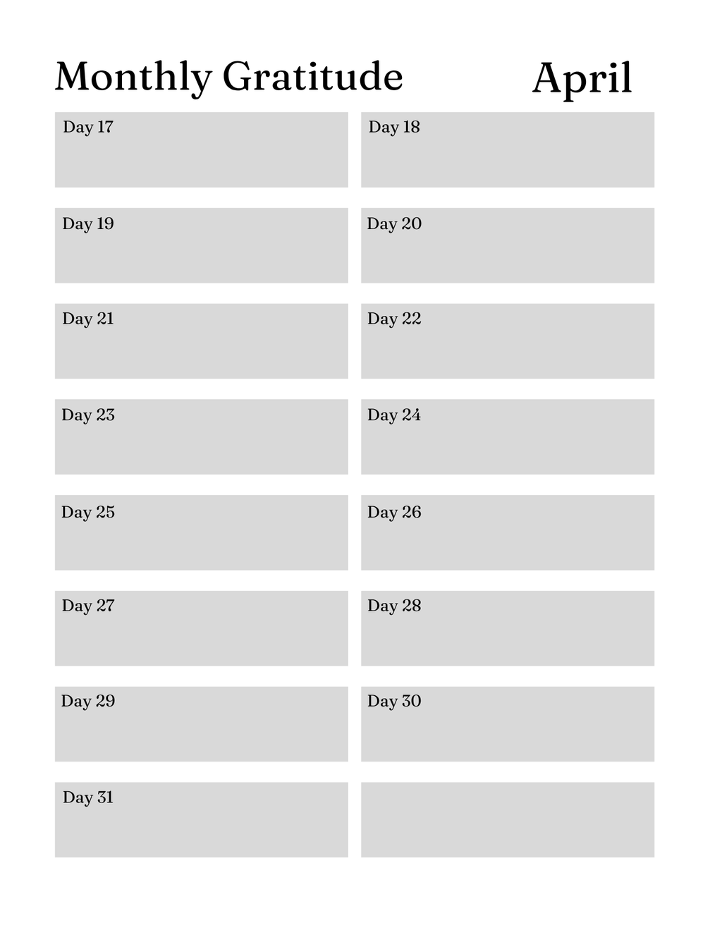 Serenity Prayer Journal