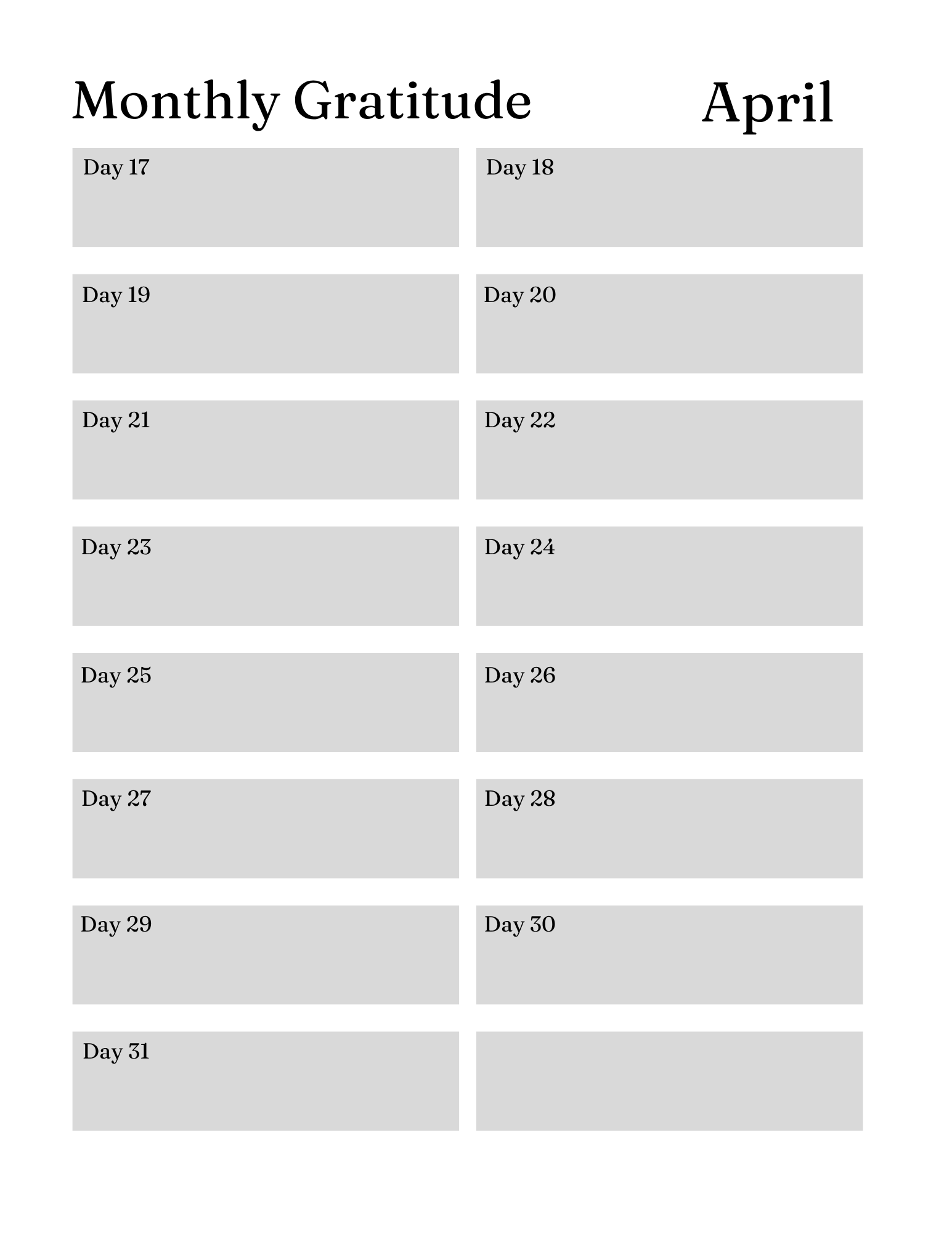 Serenity Prayer Journal