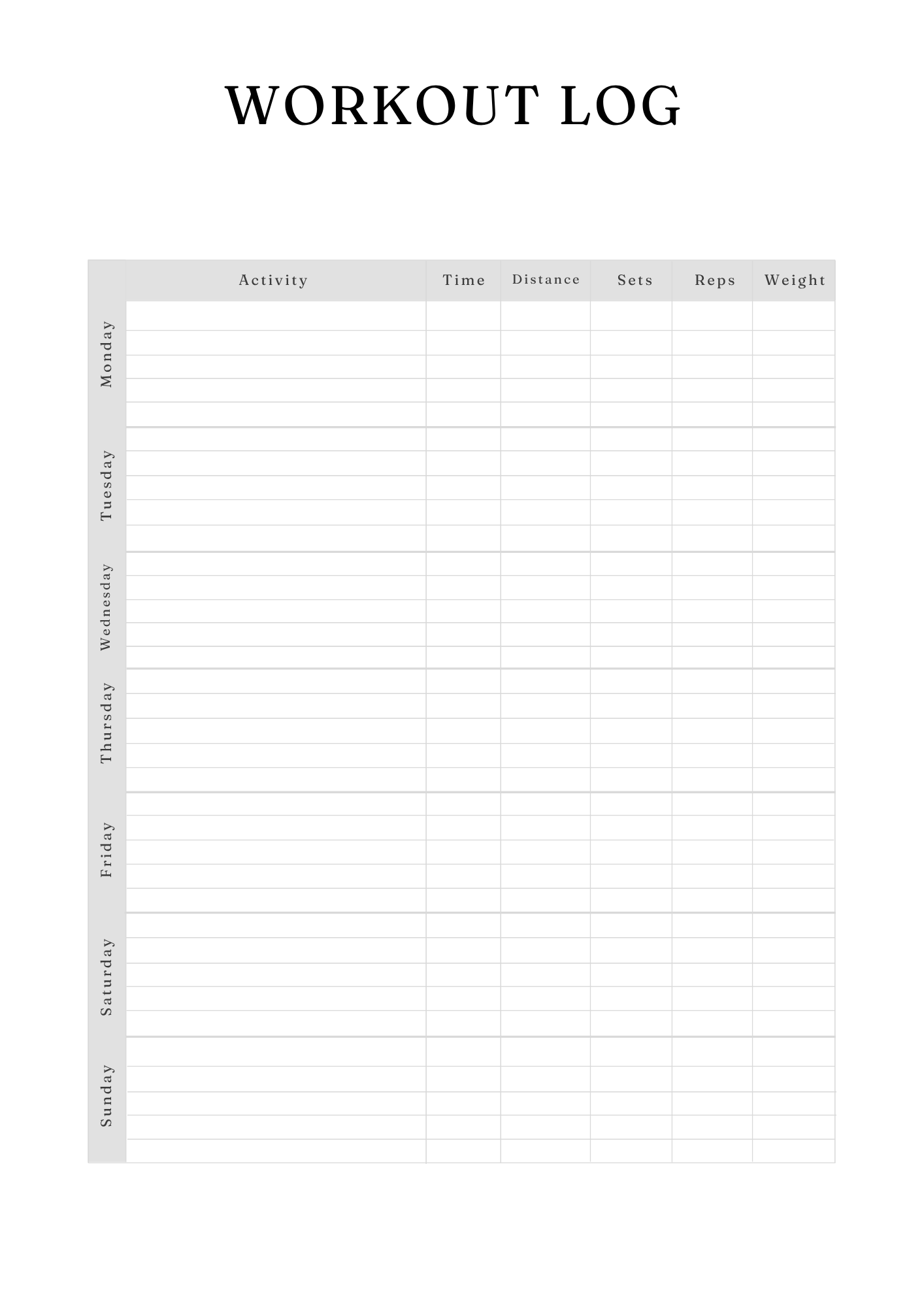 Ultimate Fitness Planner