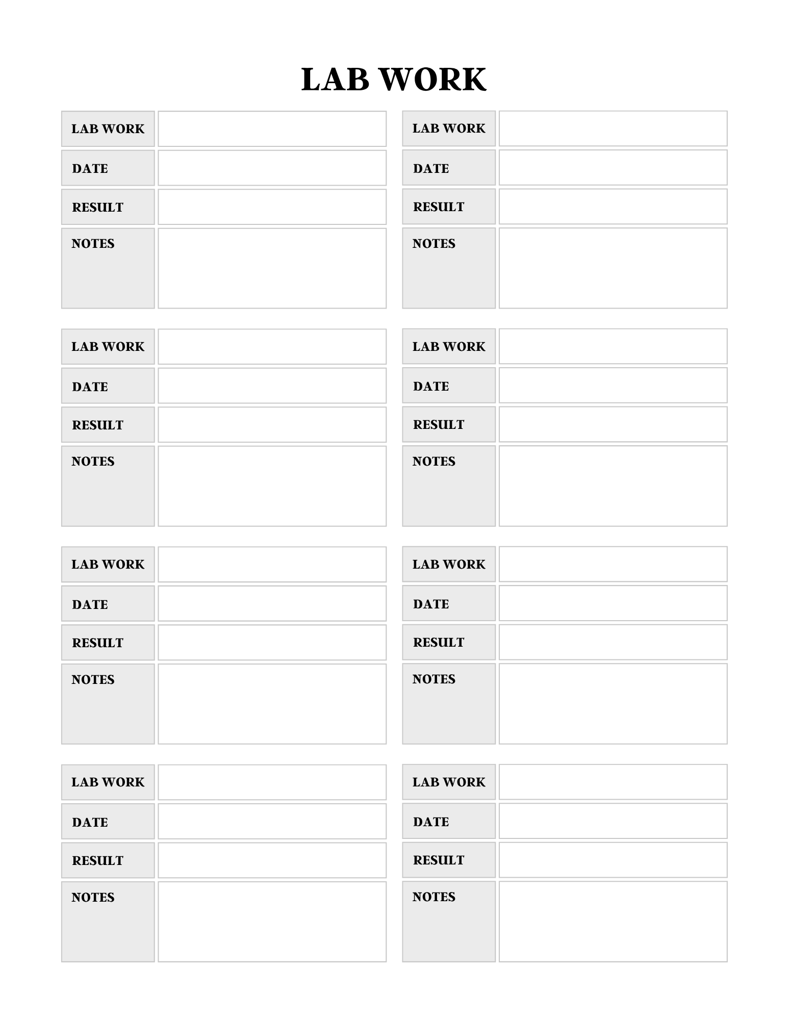 Comprehensive Health Care Planner