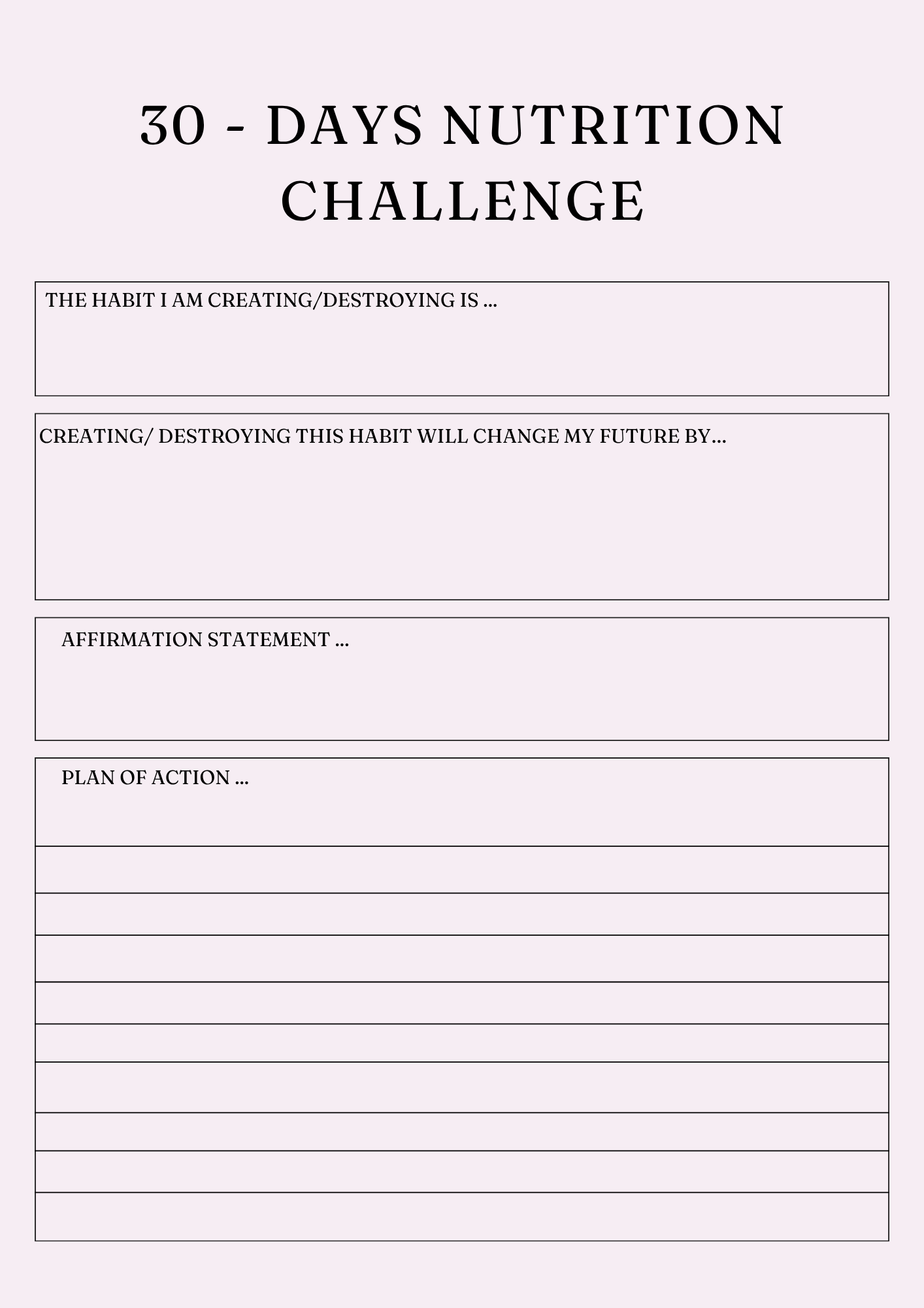 Ultimate Nutrition Wellness Planner