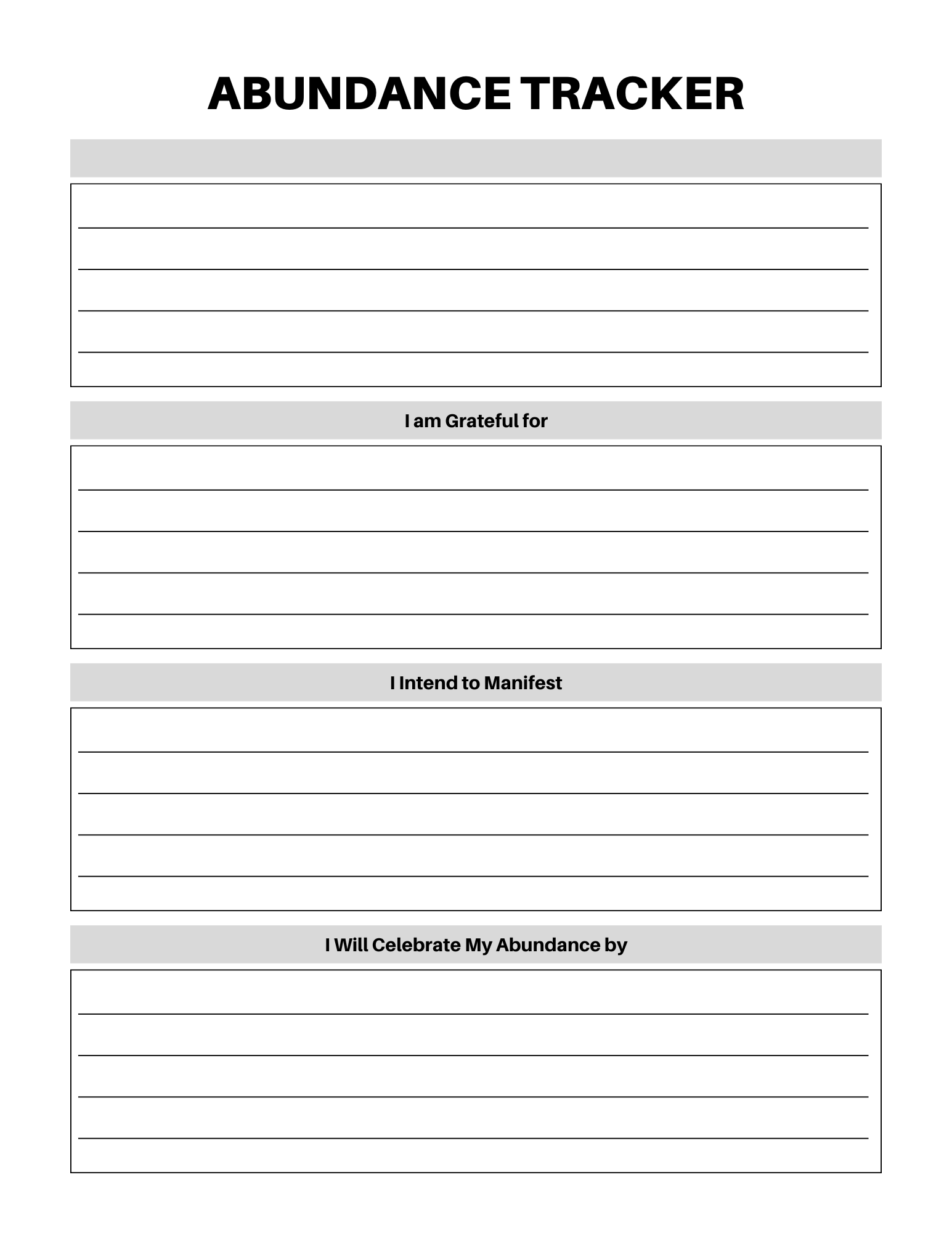 Abundance Mindset Journal