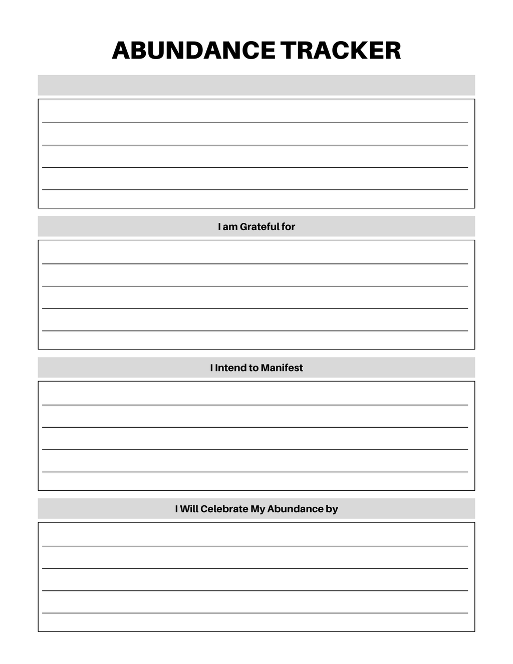 Abundance Mindset Journal