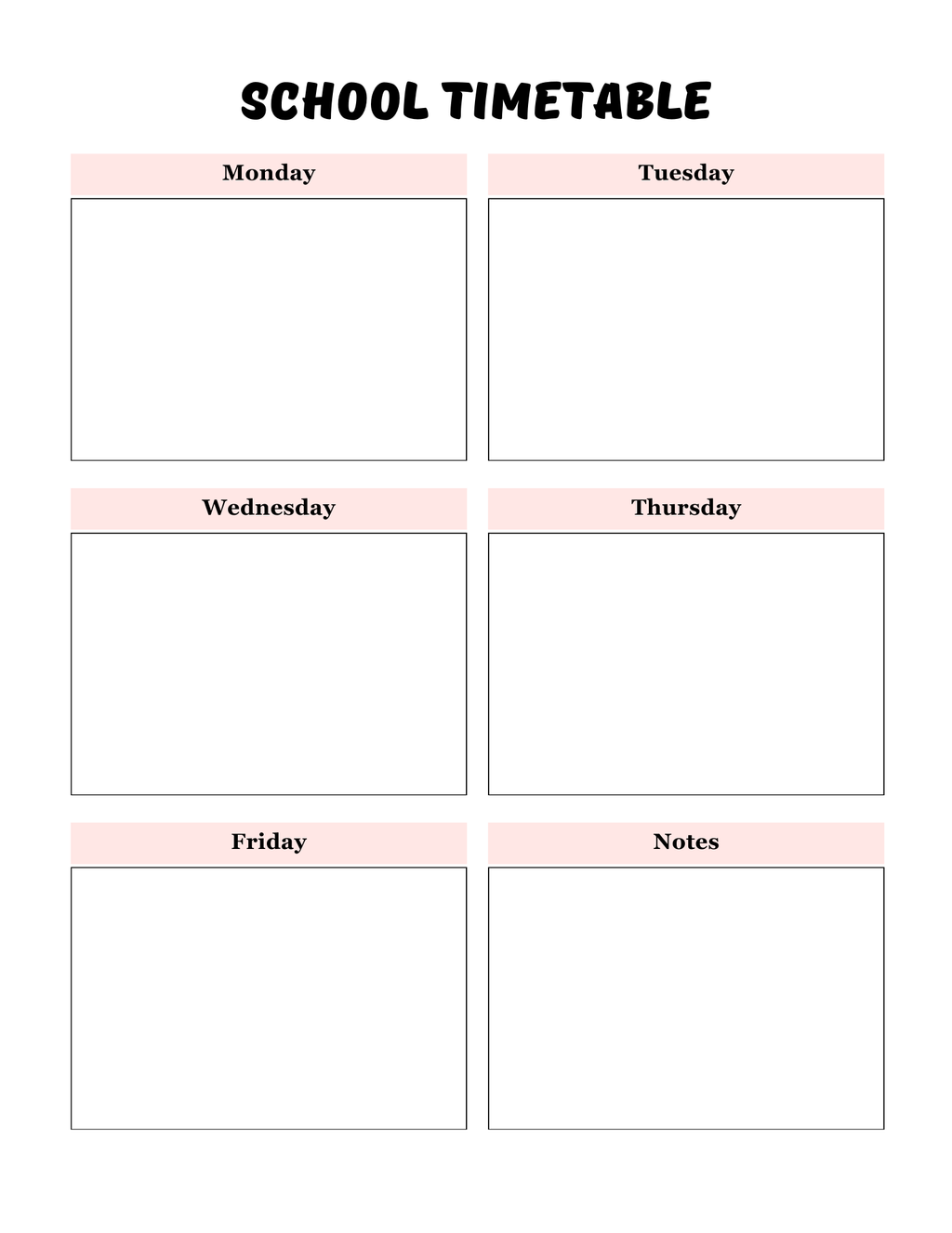 Back -to-school Planner