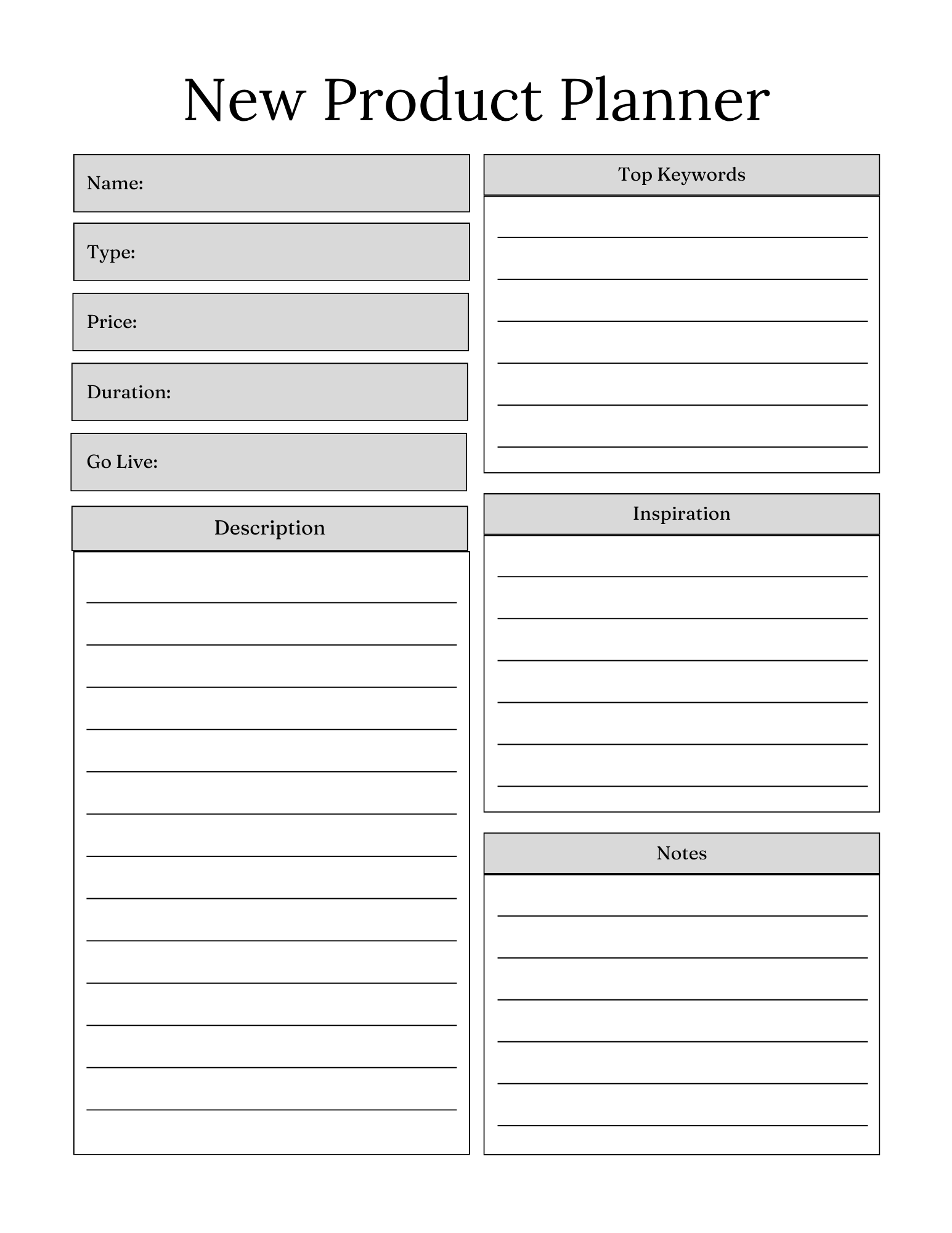 Small Business Bundle Planner