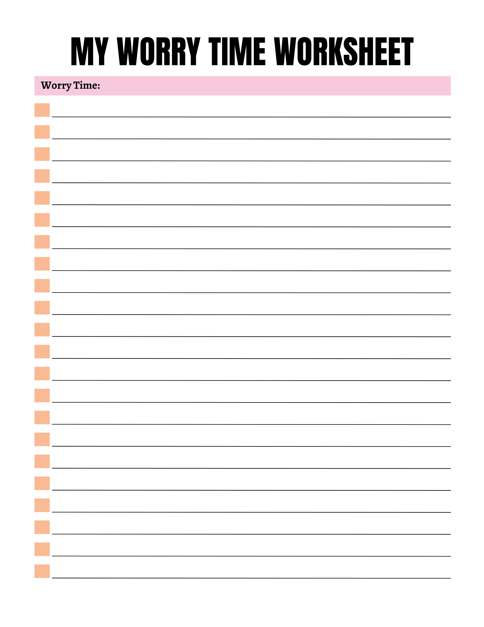 Self Control Activity Book