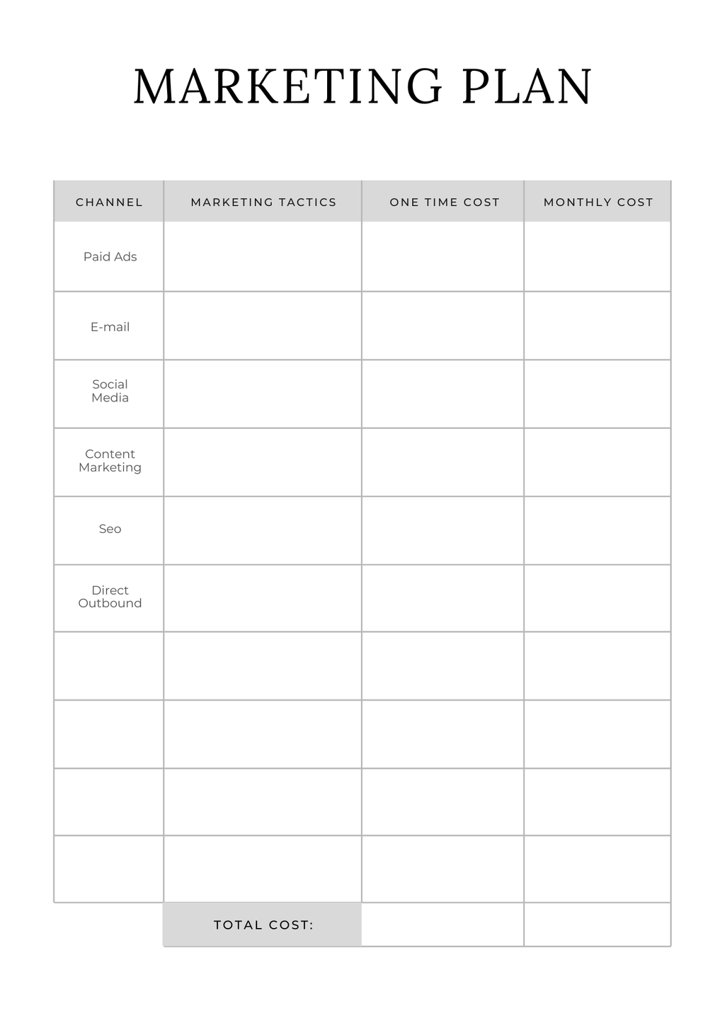Digital Product Planner