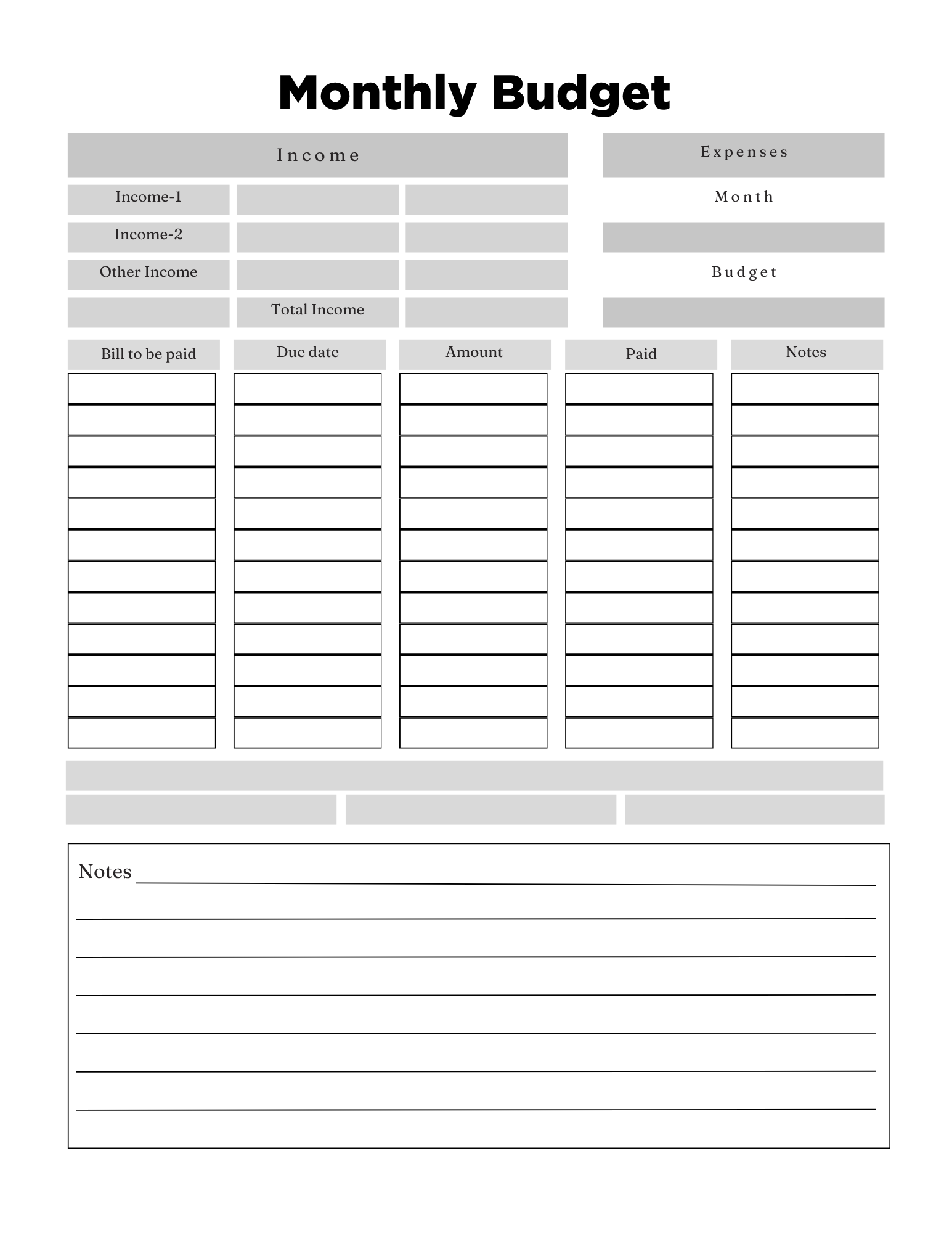 Side Hustle Planner
