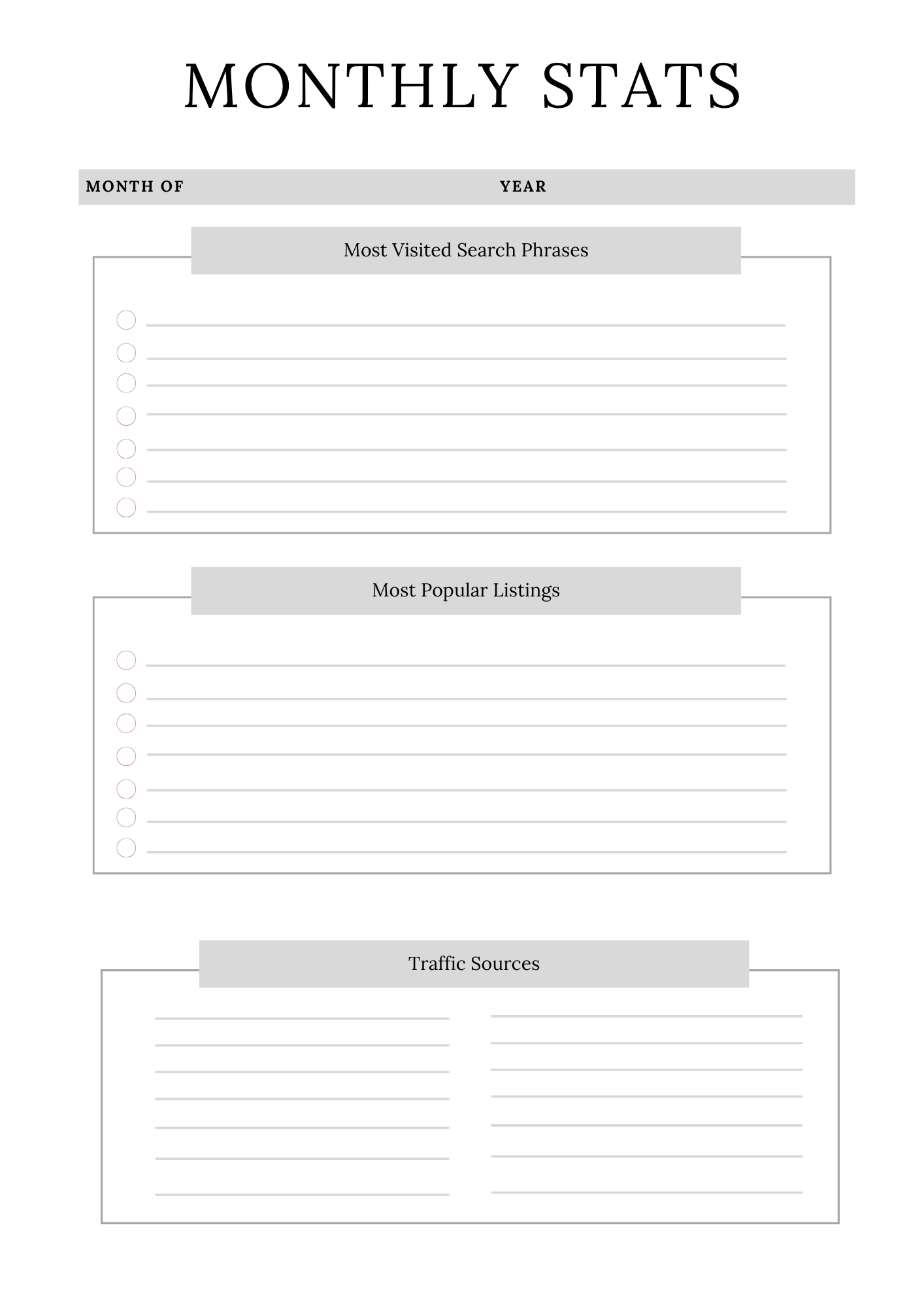 Complete Online Shop Planner