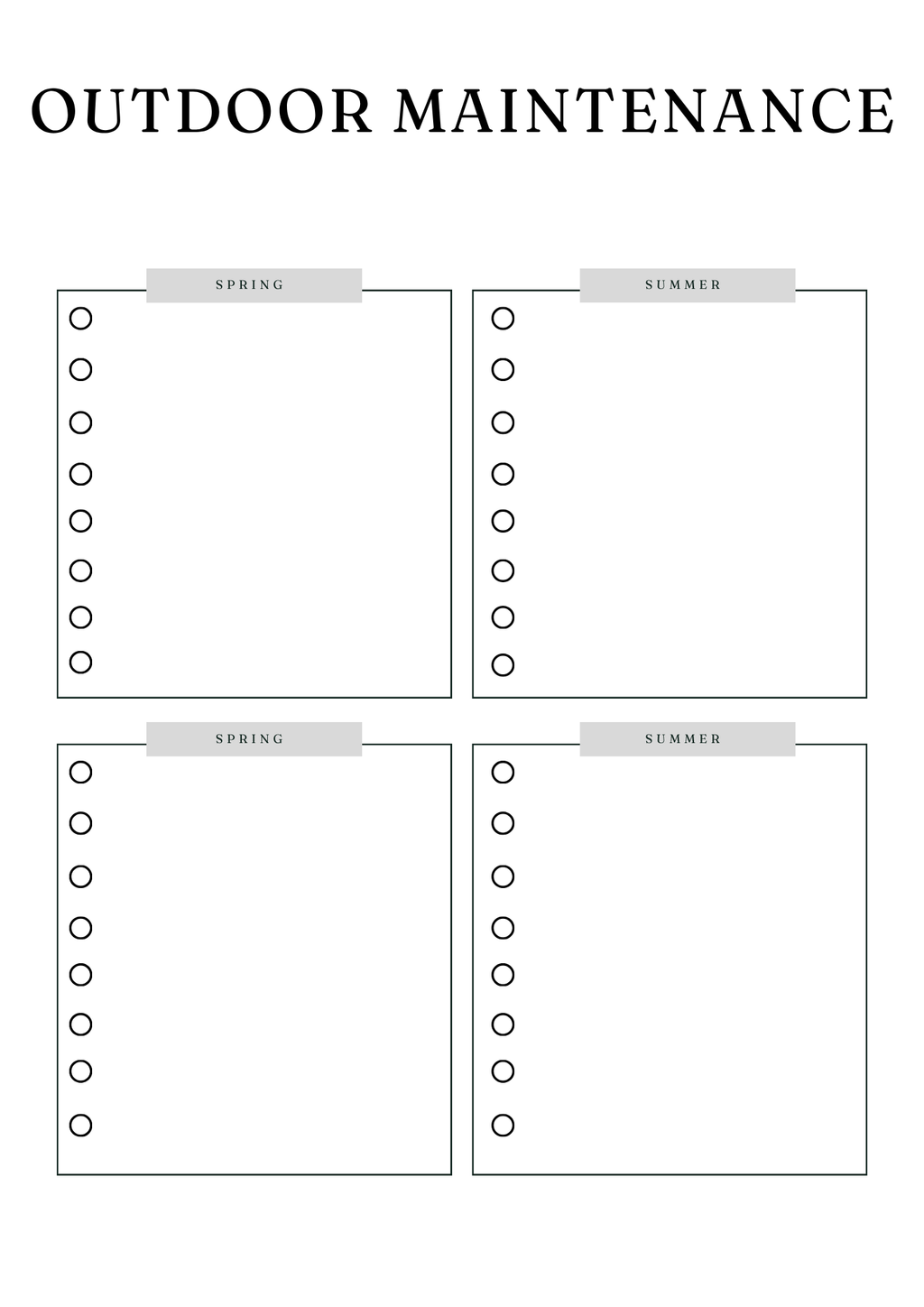 Household Management Planner