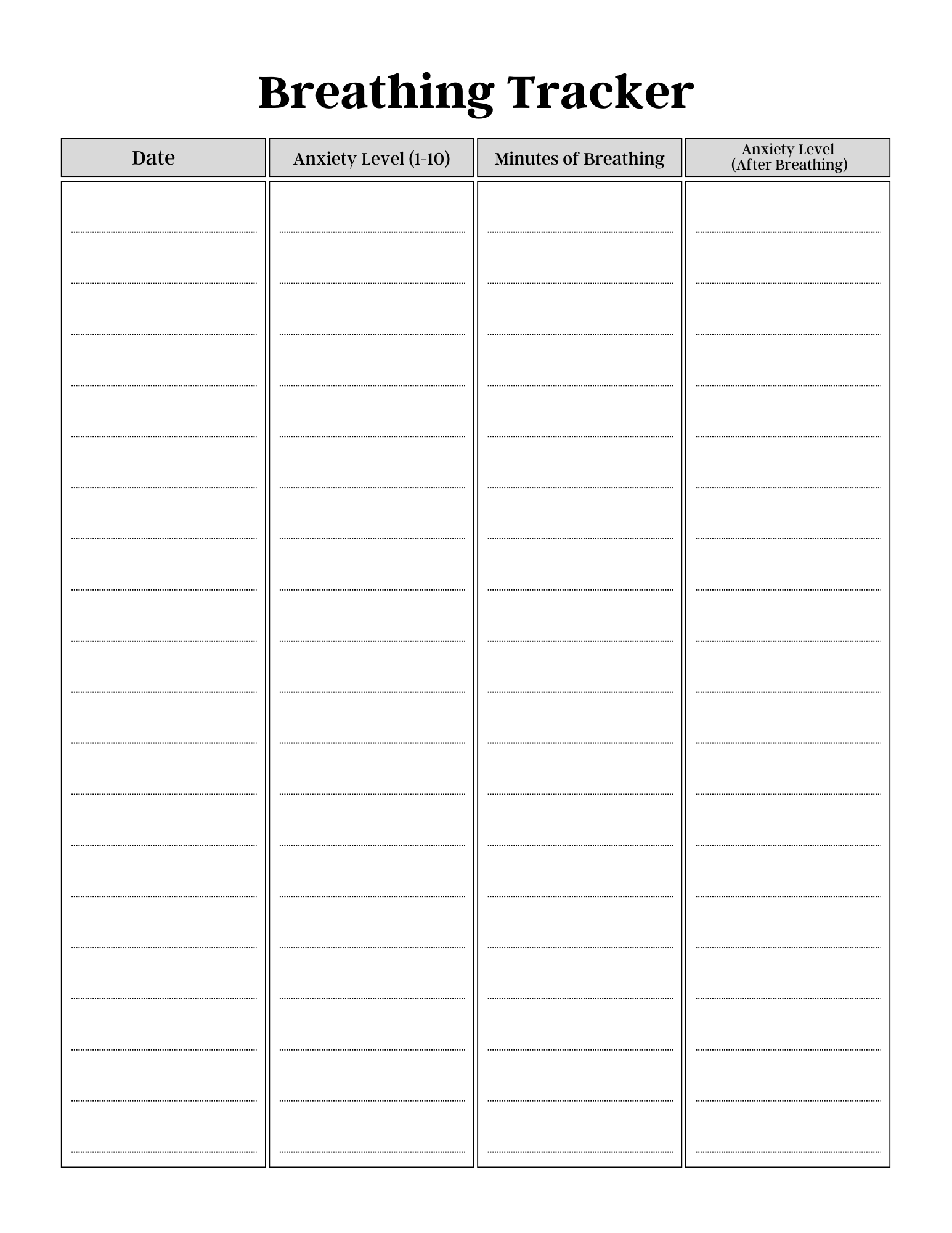 Anxiety Journal