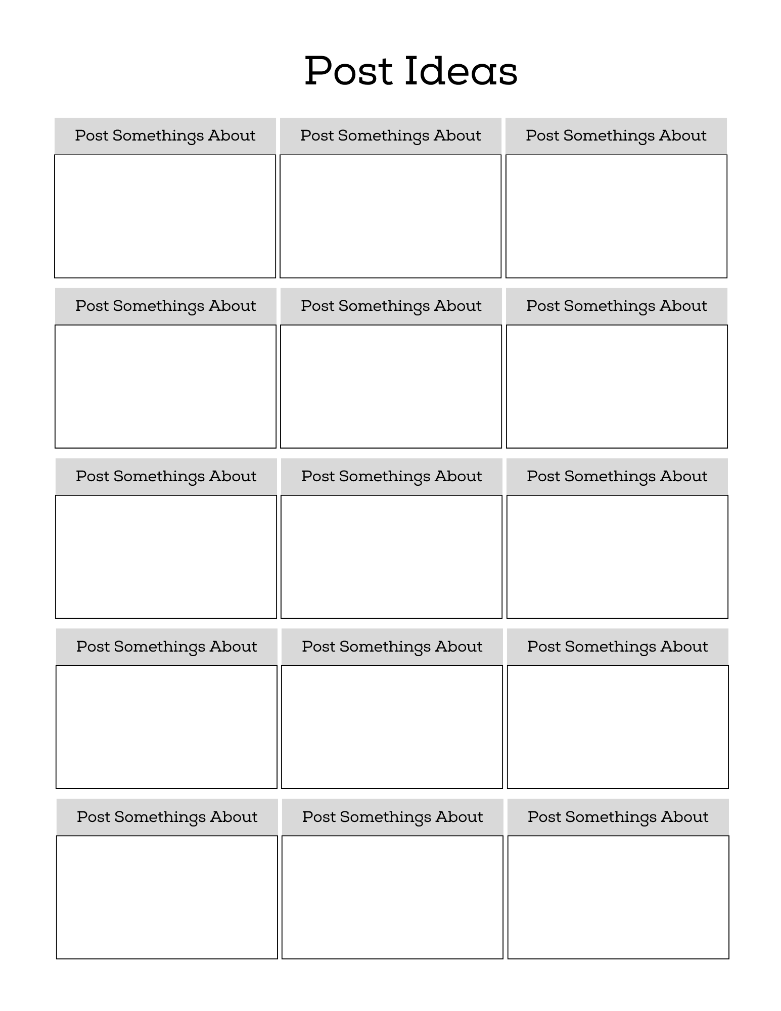 Social Media Post Planner