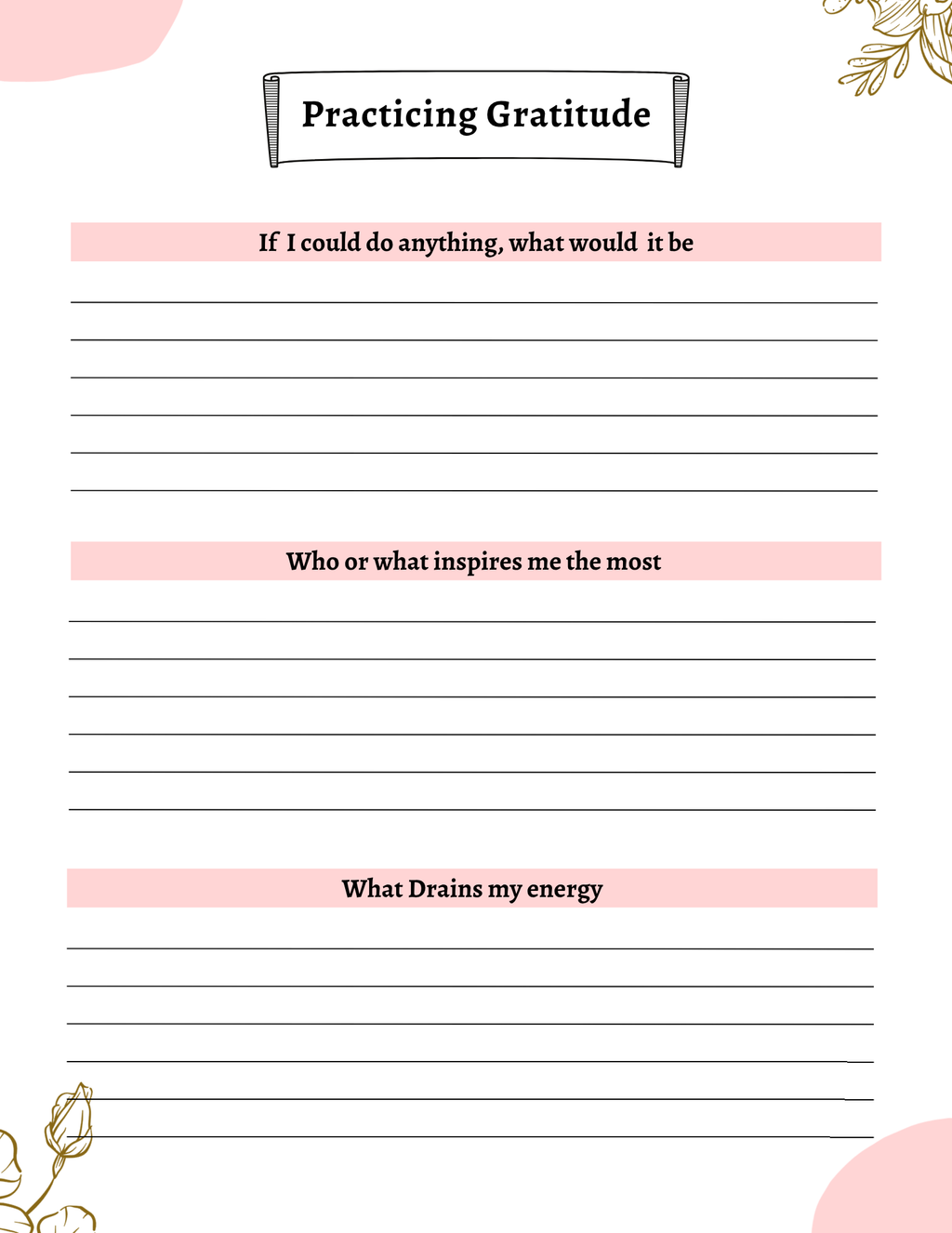 Bliss Gratitude Journal