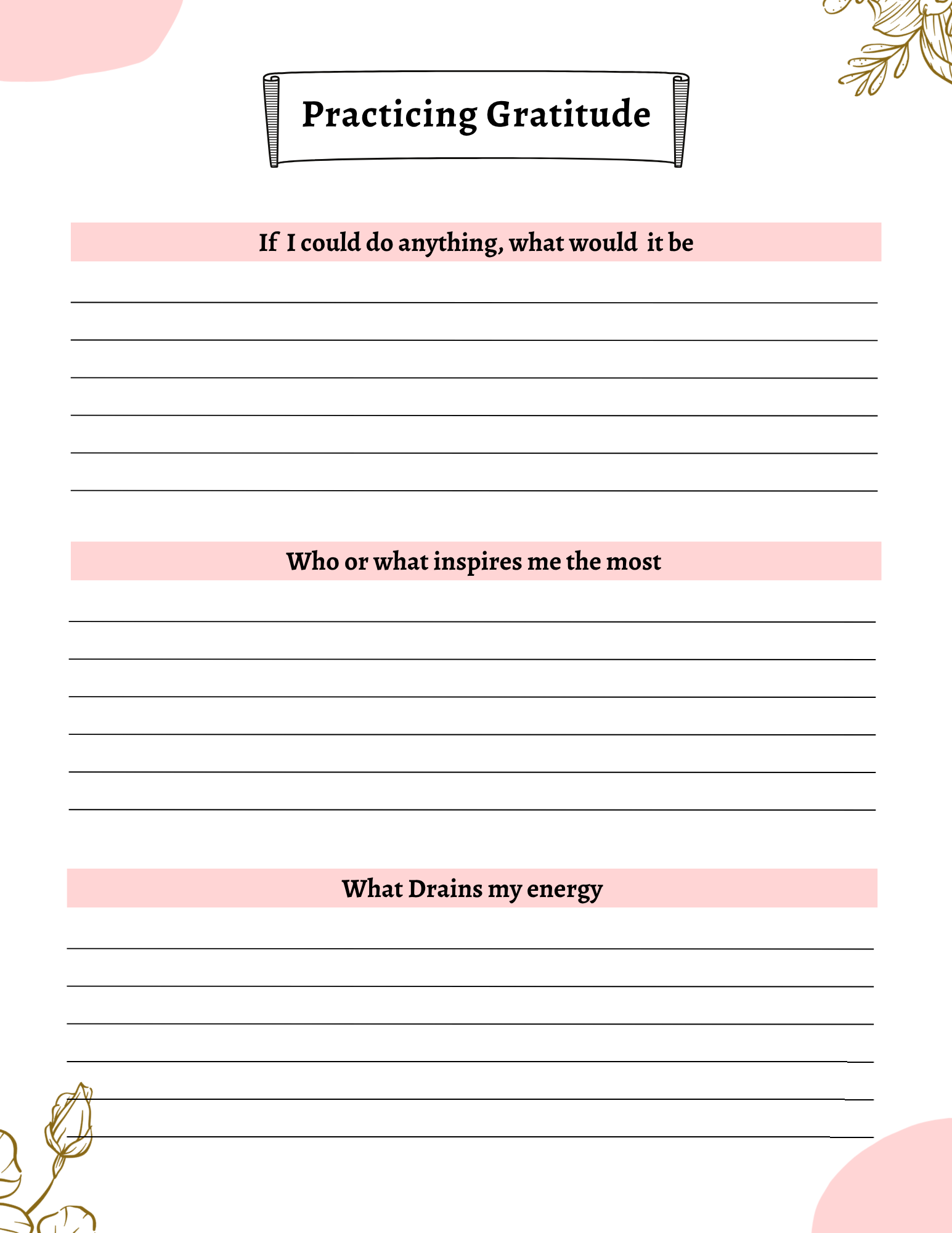 Bliss Gratitude Journal