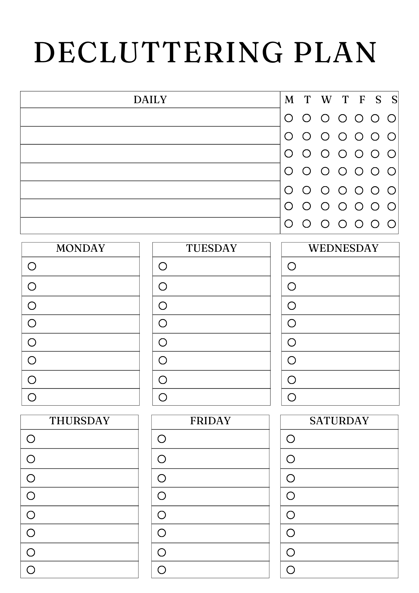 Ultimate Decluttering & Cleaning Planner