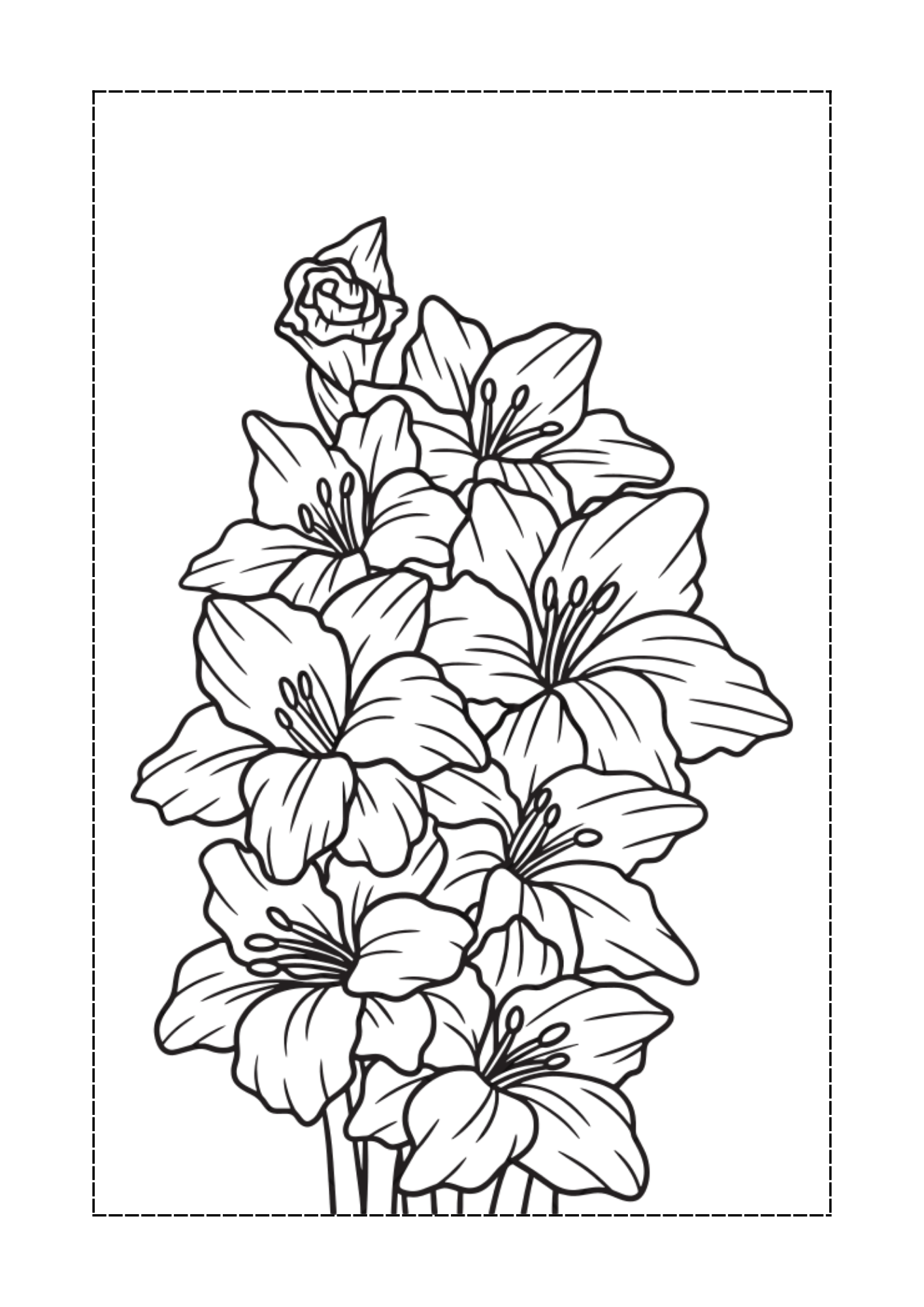 Vibrant Floral Coloring Set
