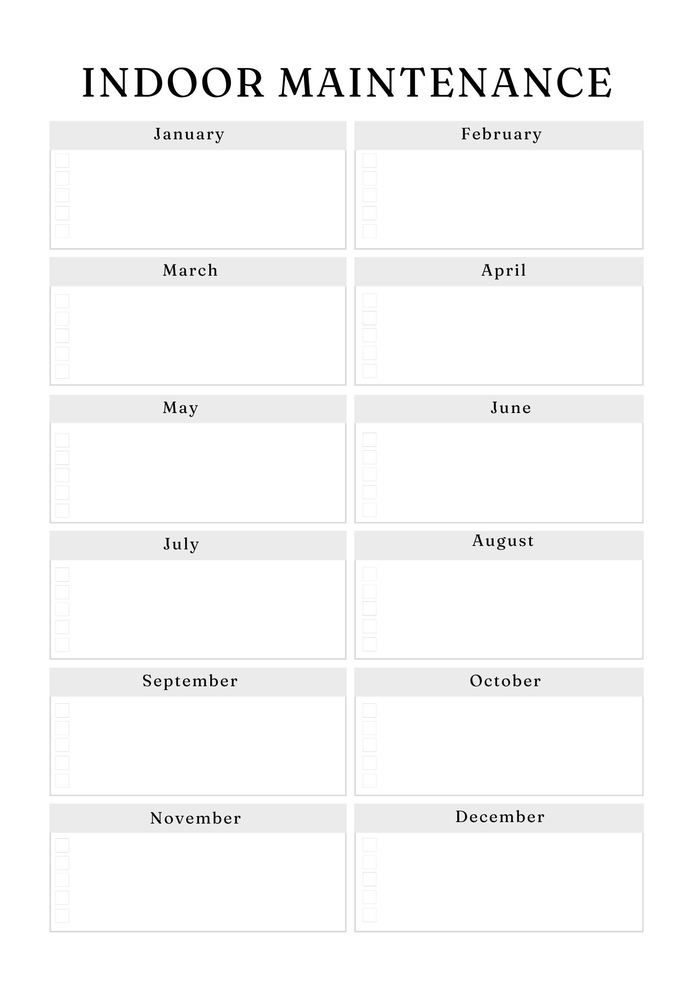 Household Management Planner