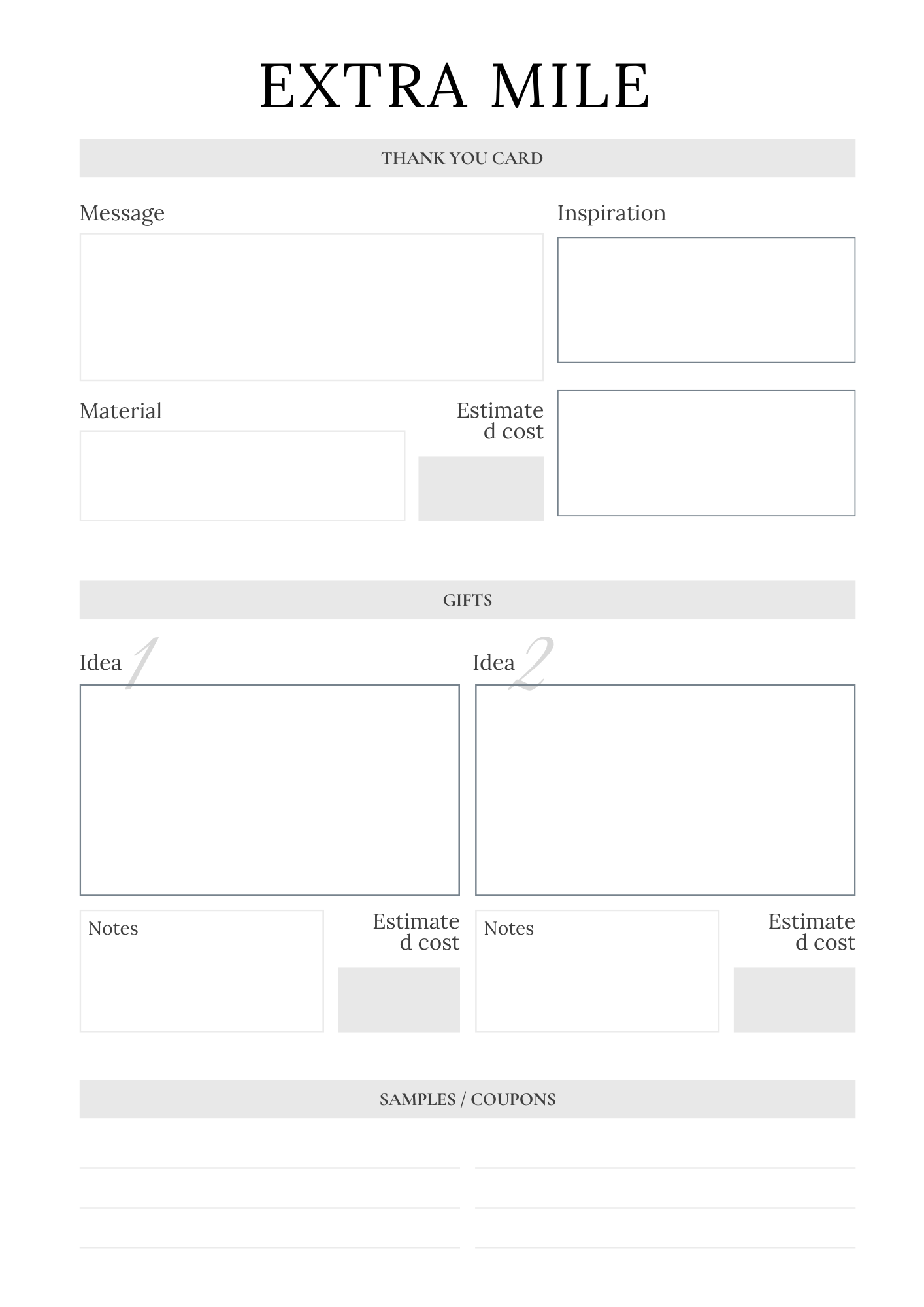 Handmade Business Planner