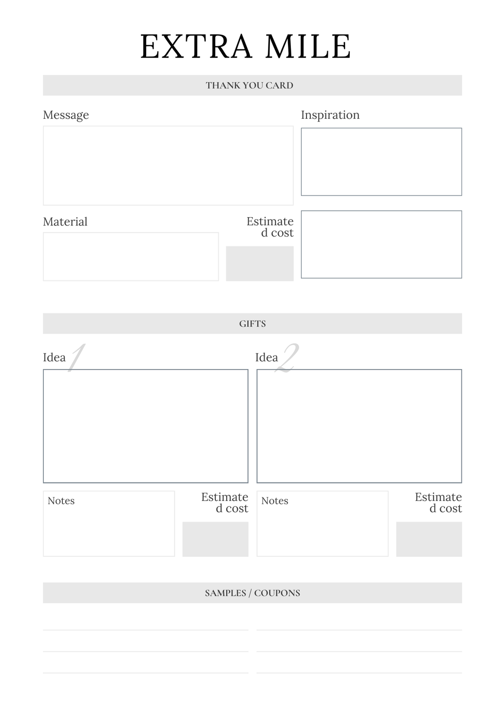 Handmade Business Planner