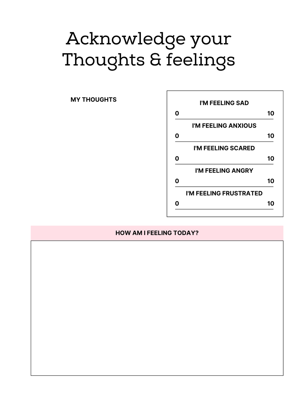 PTSD & Trauma Processing Workbook Colorful 65