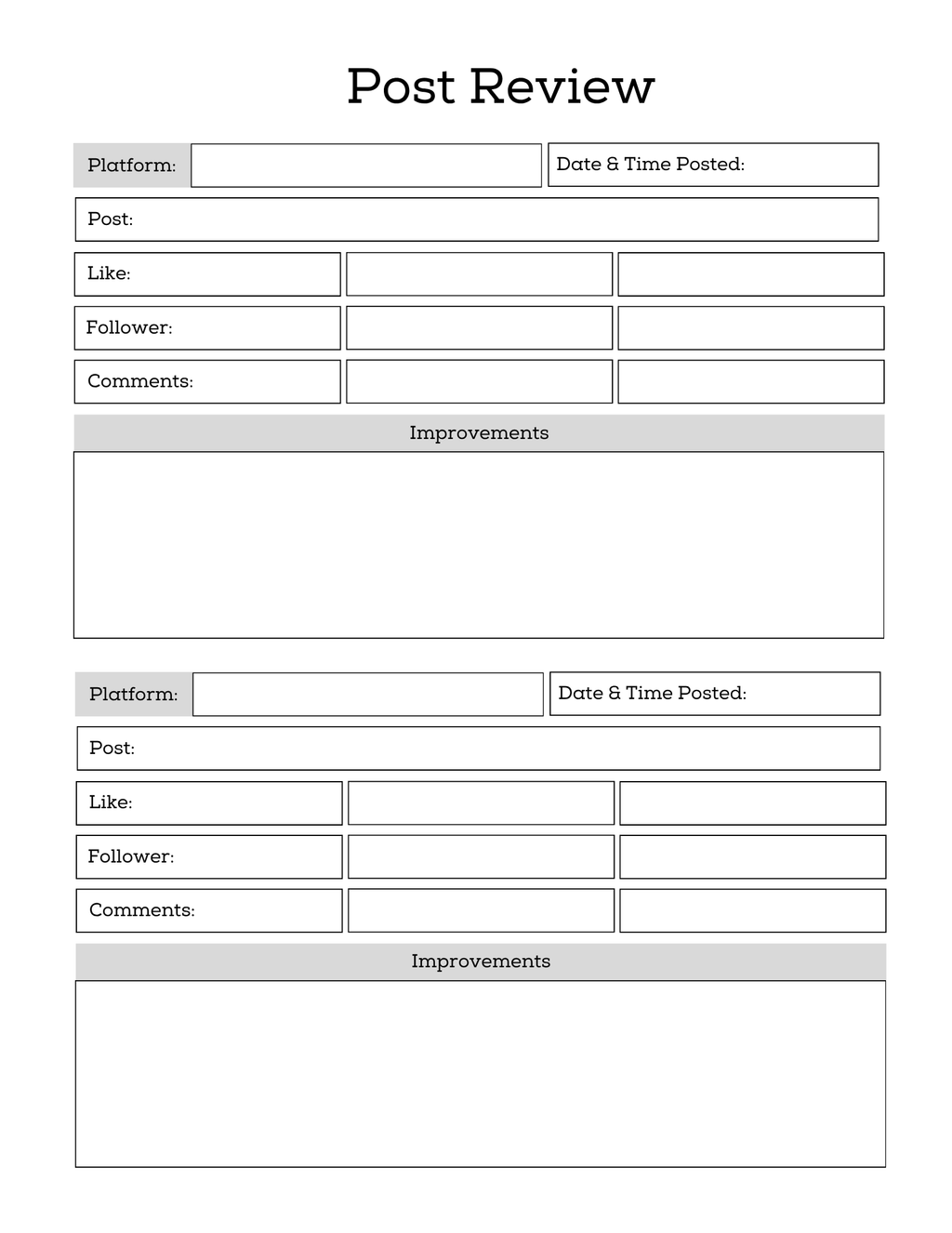 Social Media Post Planner
