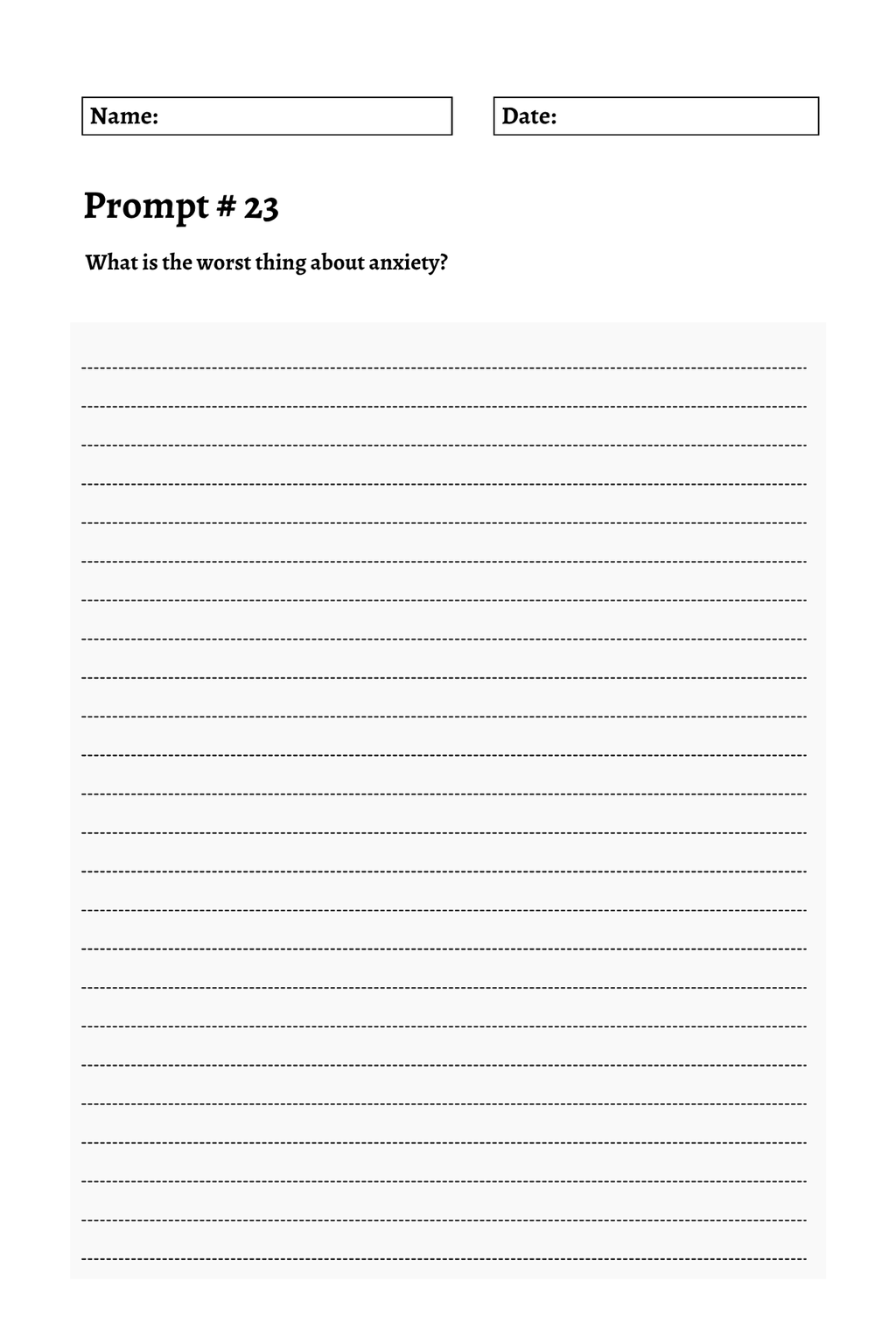 200 Mental Health Journey Prompts