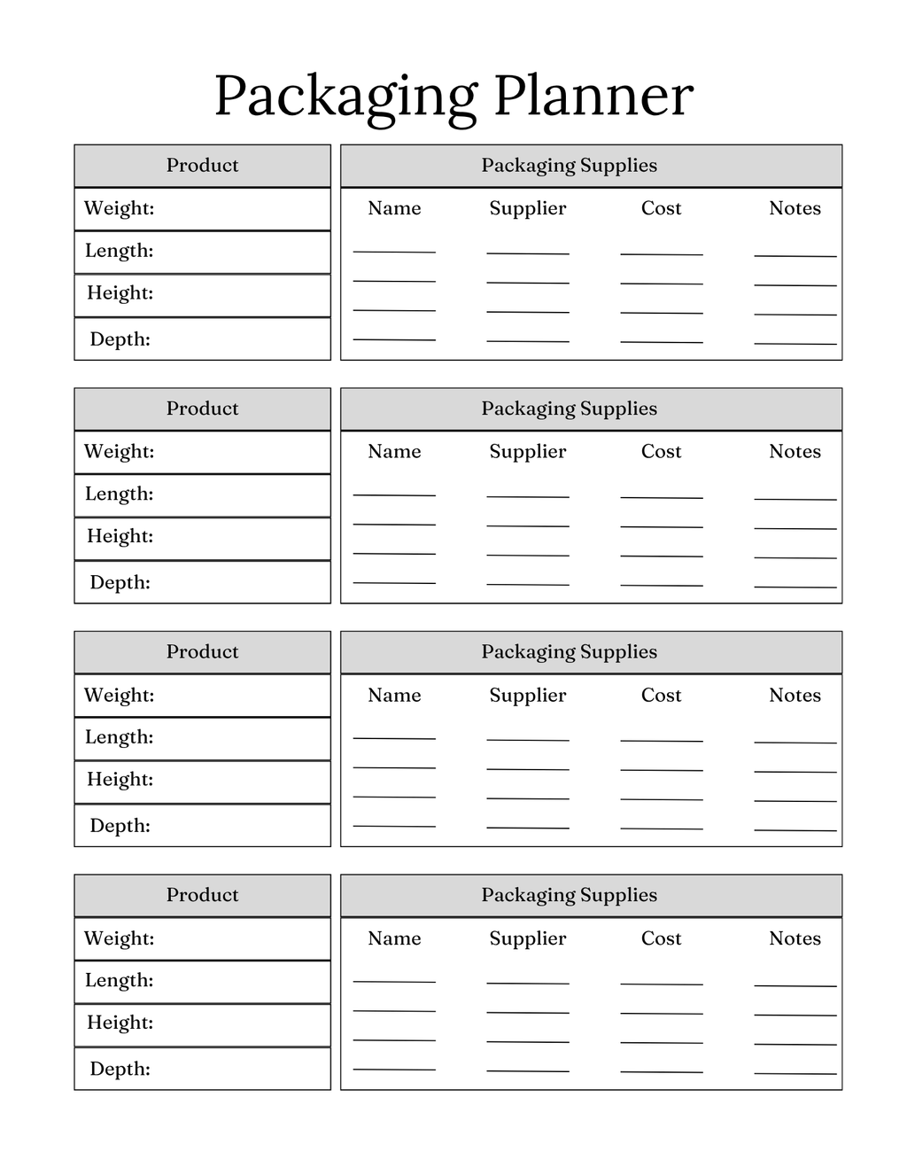 Small Business Bundle Planner