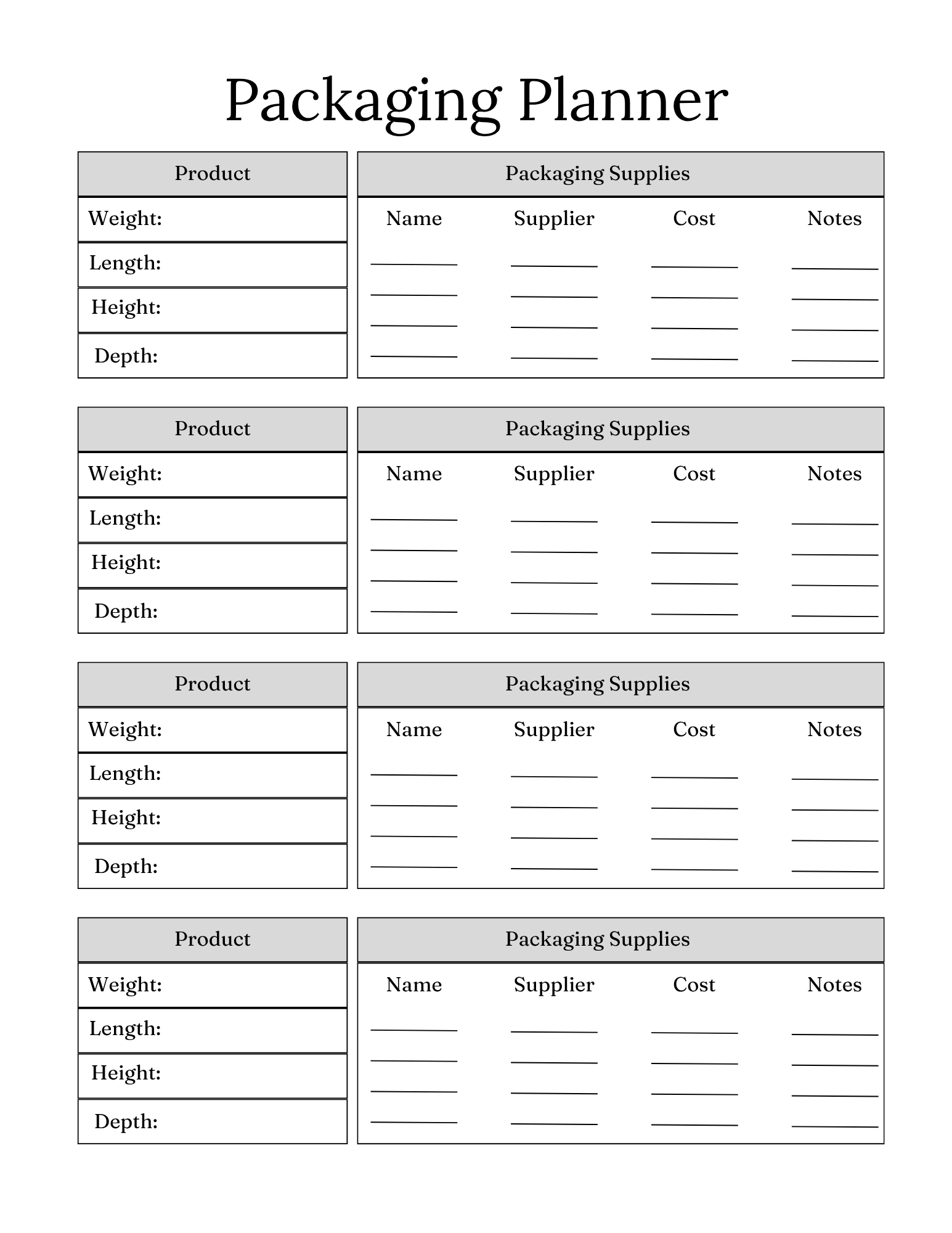 Small Business Bundle Planner