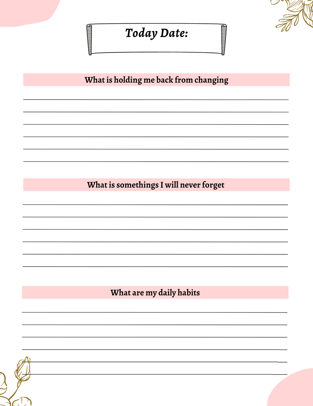 Bliss Gratitude Journal