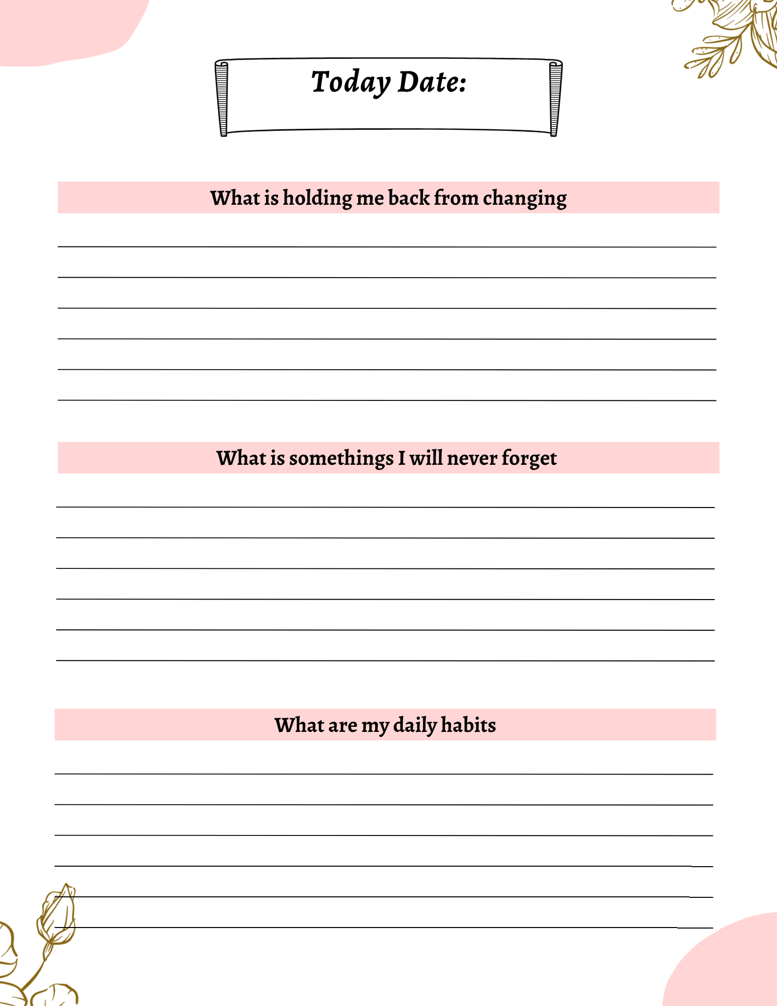 Bliss Gratitude Journal