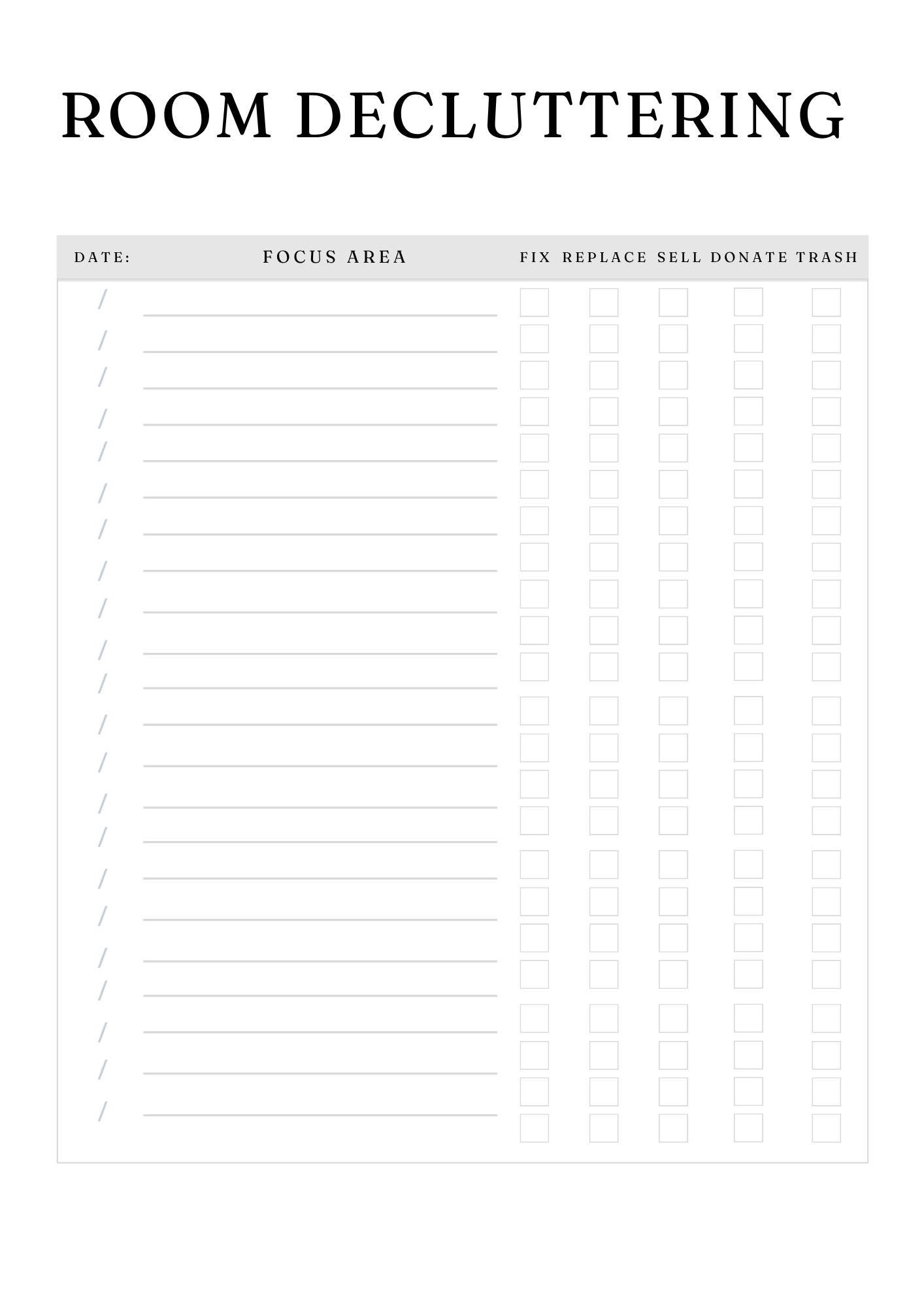 Ultimate Decluttering & Cleaning Planner