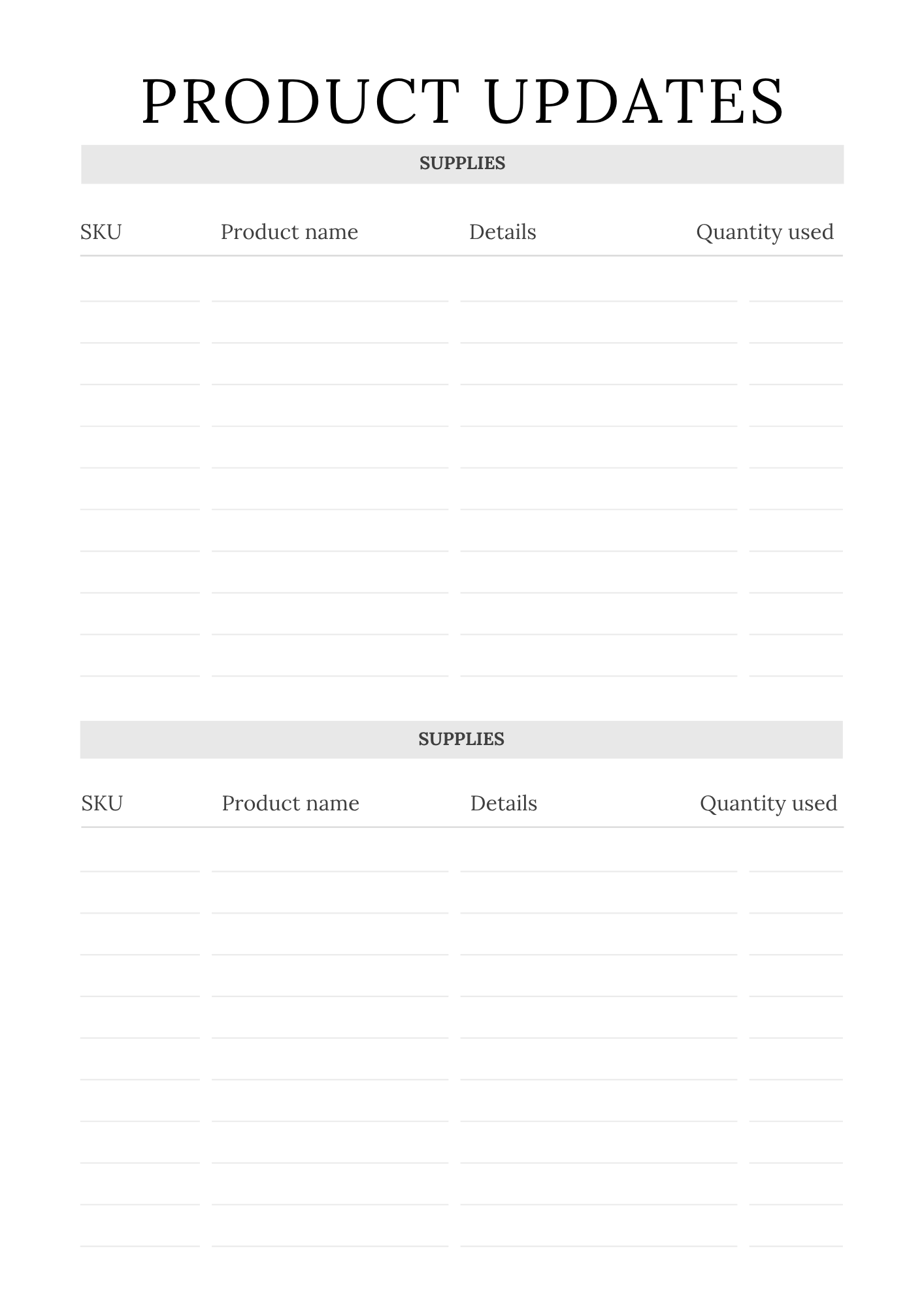 Complete Online Shop Planner